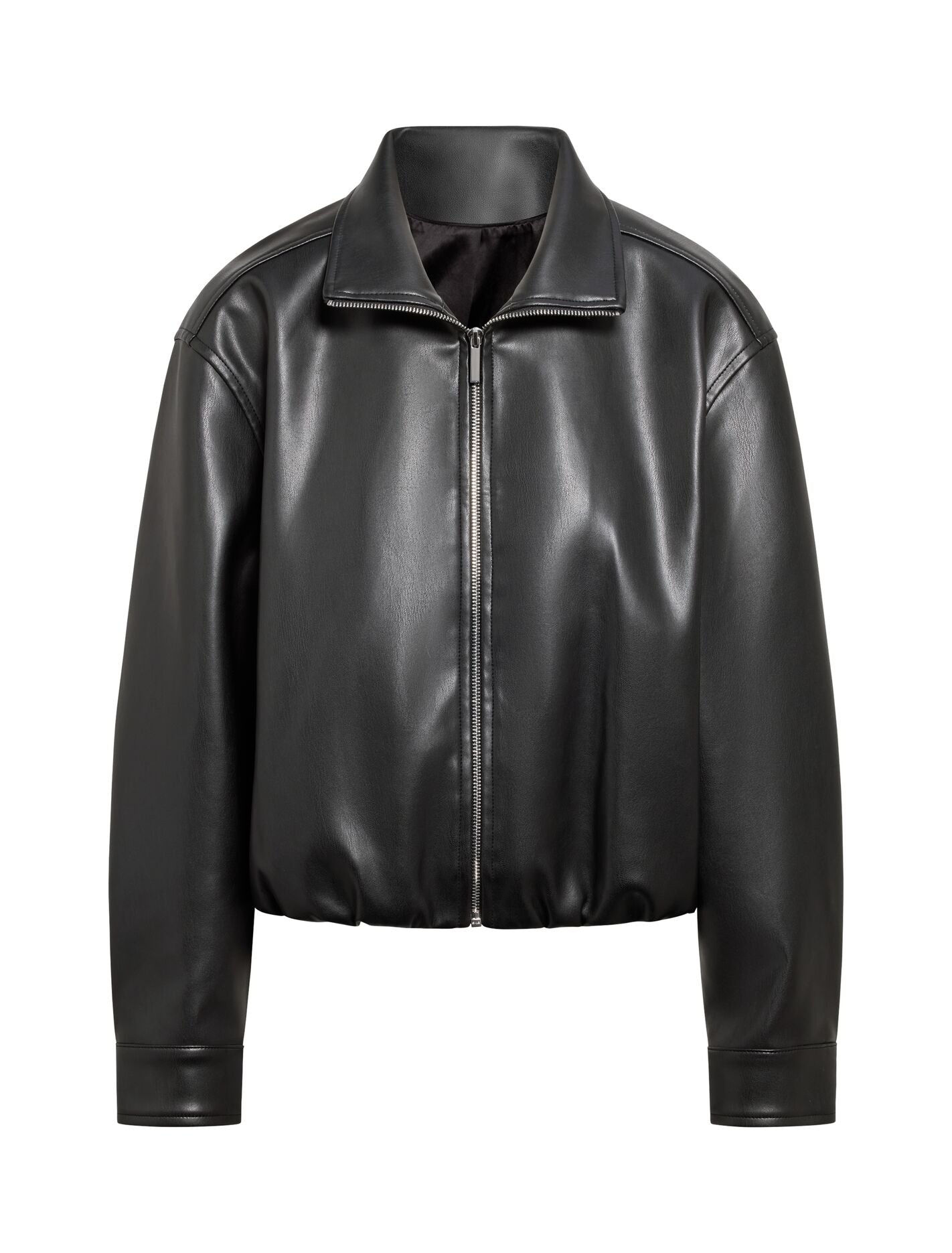 Julia Pu Funnel Neck Jacket Black | Forever New