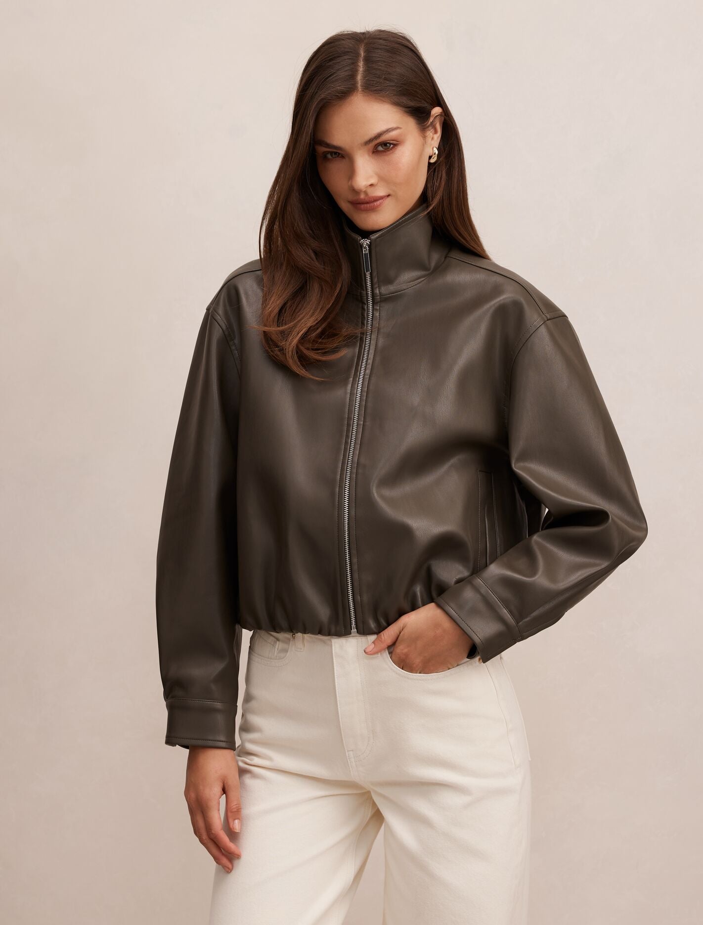 Julia Pu Funnel Neck Jacket