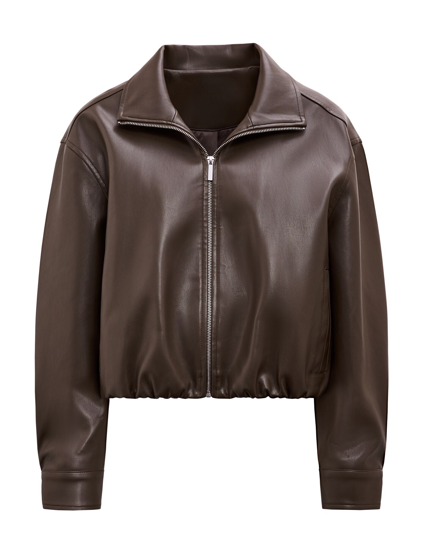 プーカ　Pu'ca Julia Pu Funnel Neck Jacket Khaki | Forever New