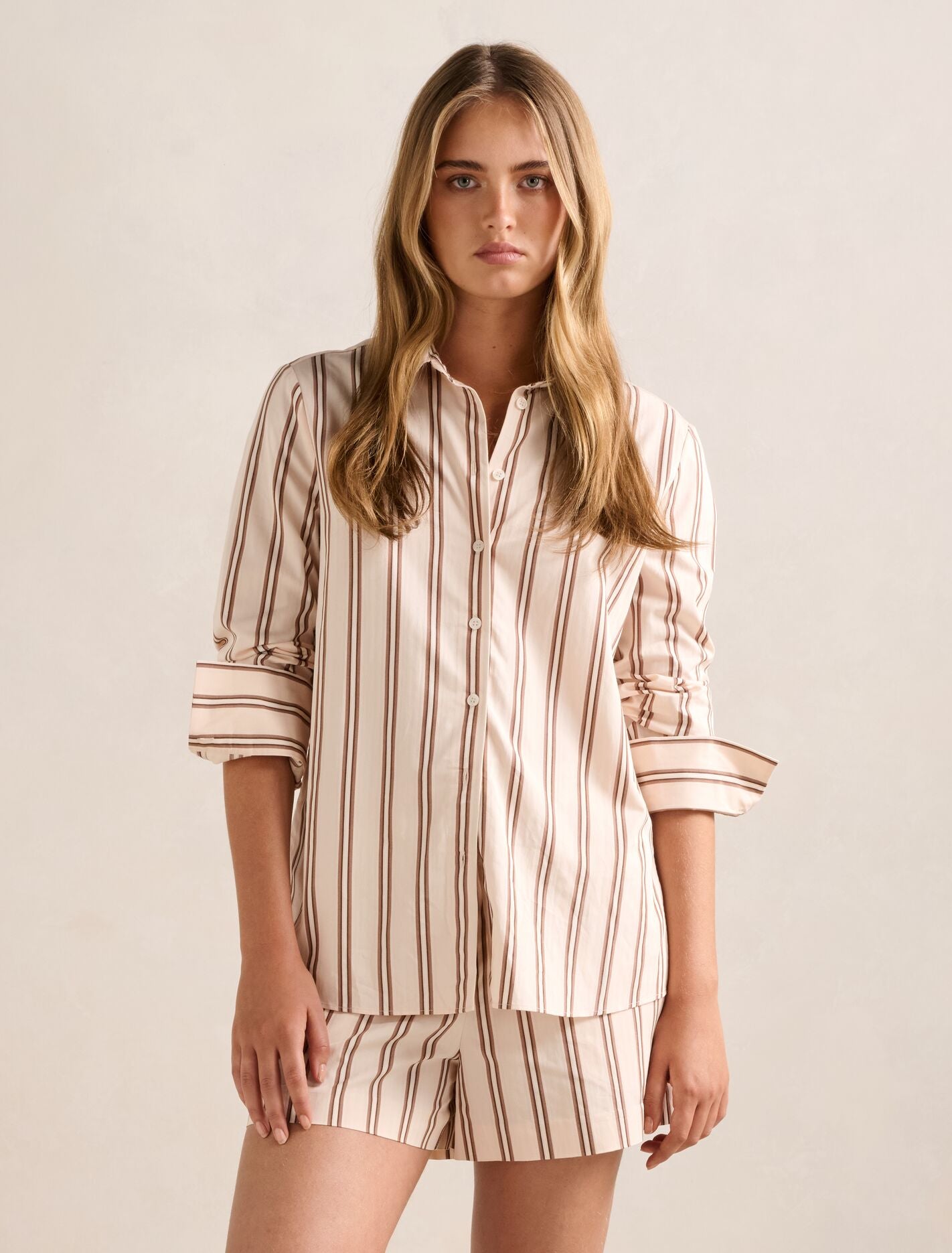 Raven Striped Cotton Shirt Stripe Co-Ord Forever New