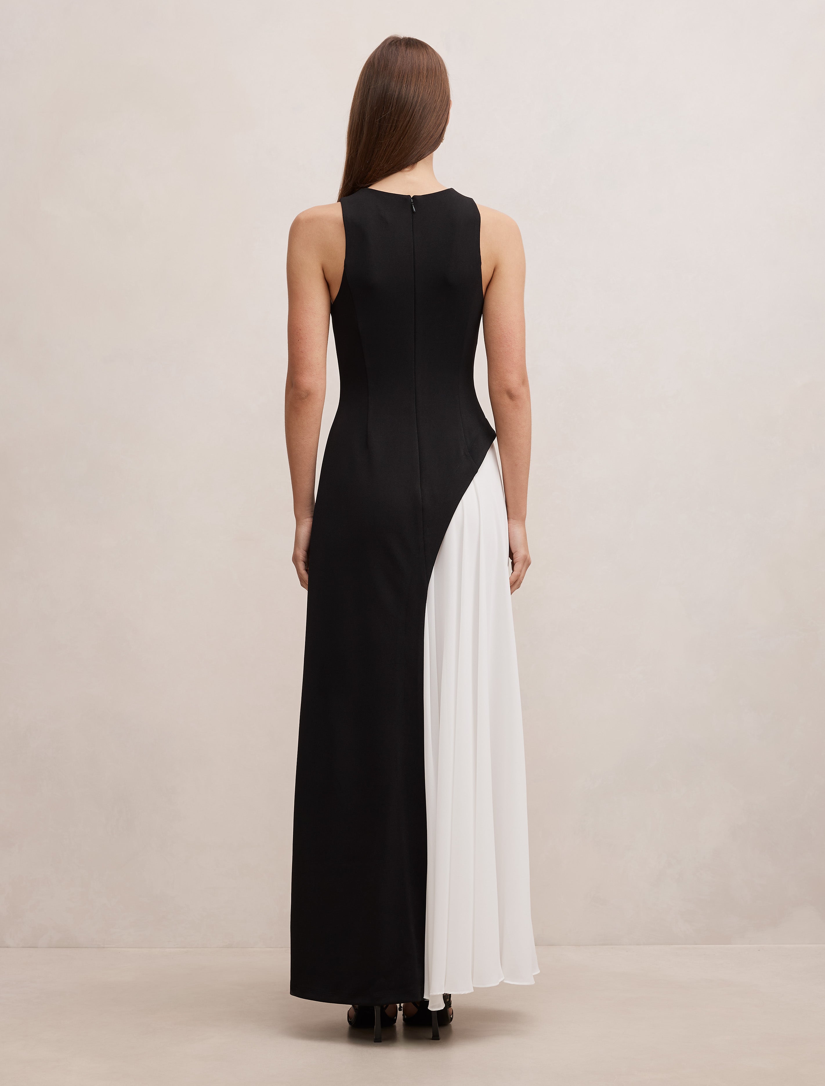 Candace Halter Contrast Maxi Dress Forever New