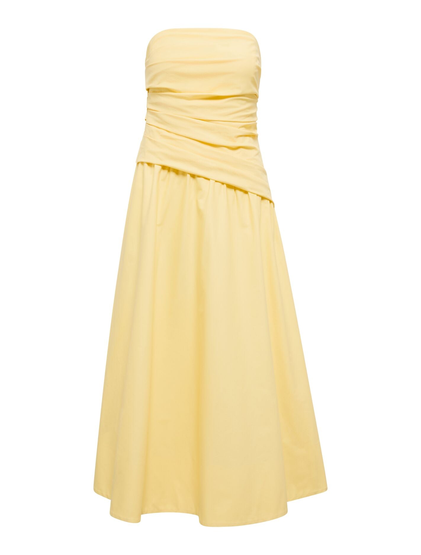 Ashton Petite Ruched Midi Dress