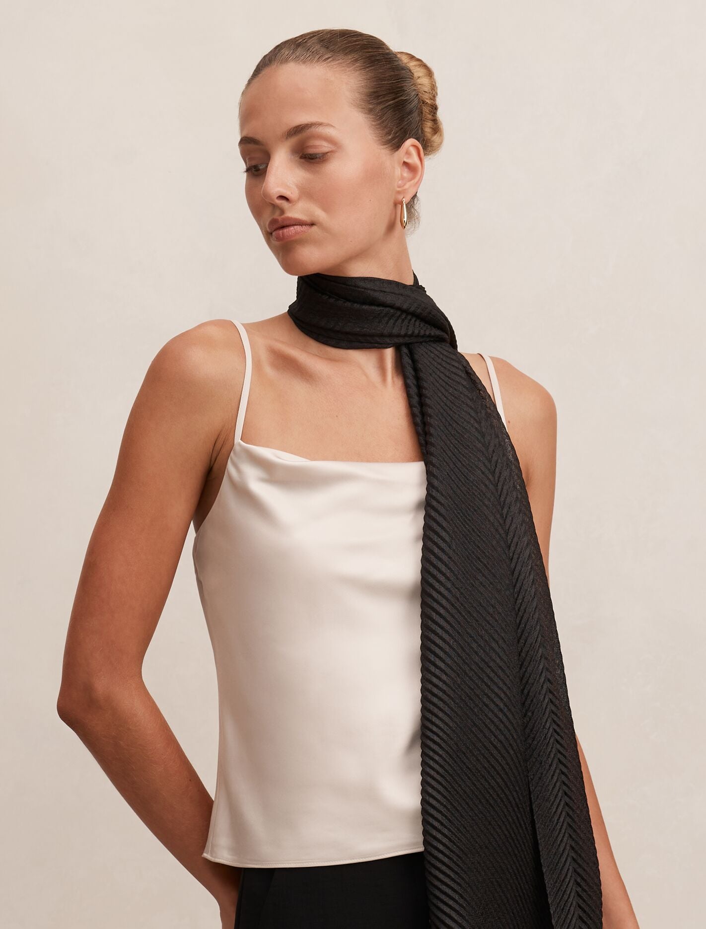 Harriet Pleated Scarf Forever New