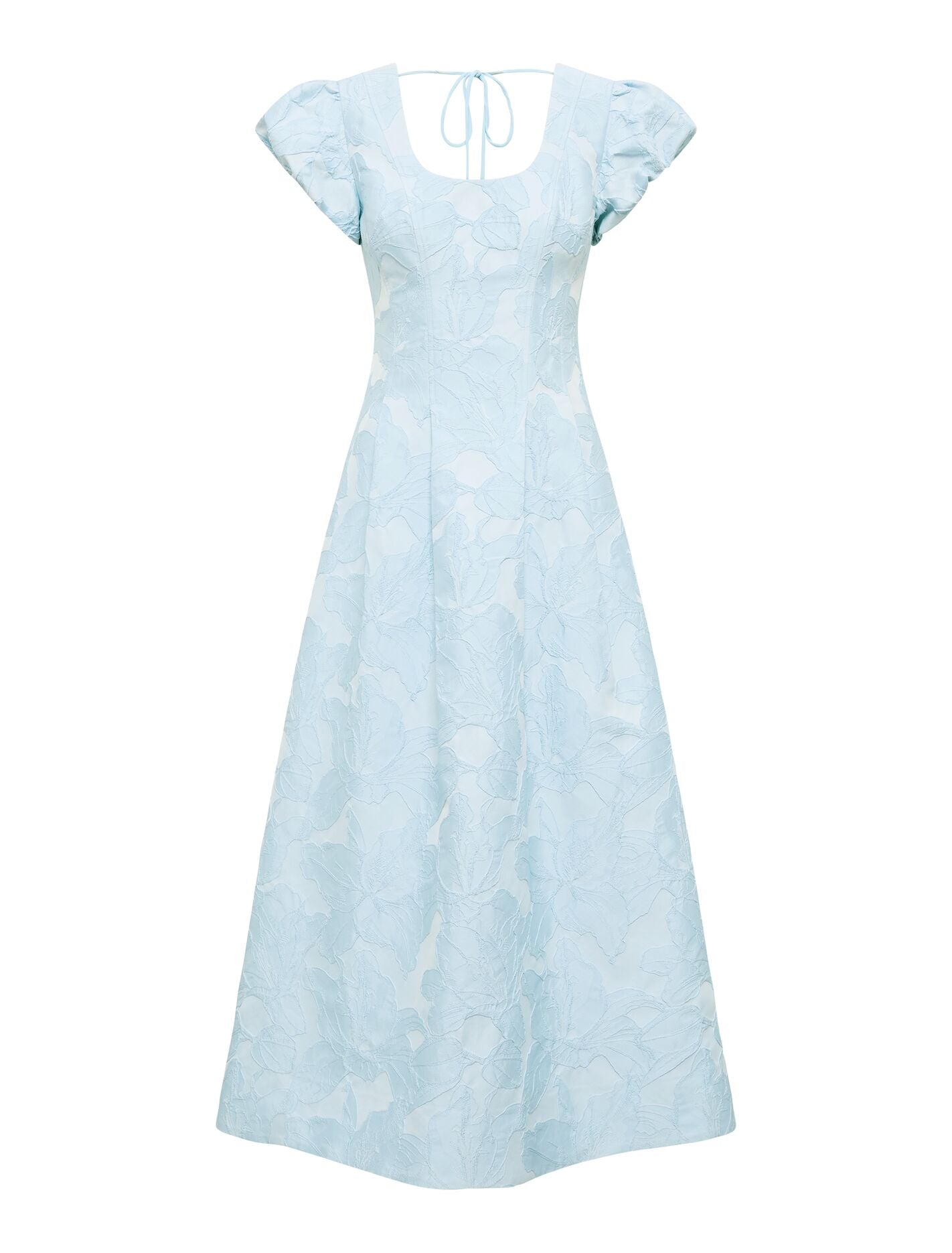 Lily Scoop Jacquard Midi Dress Forever New