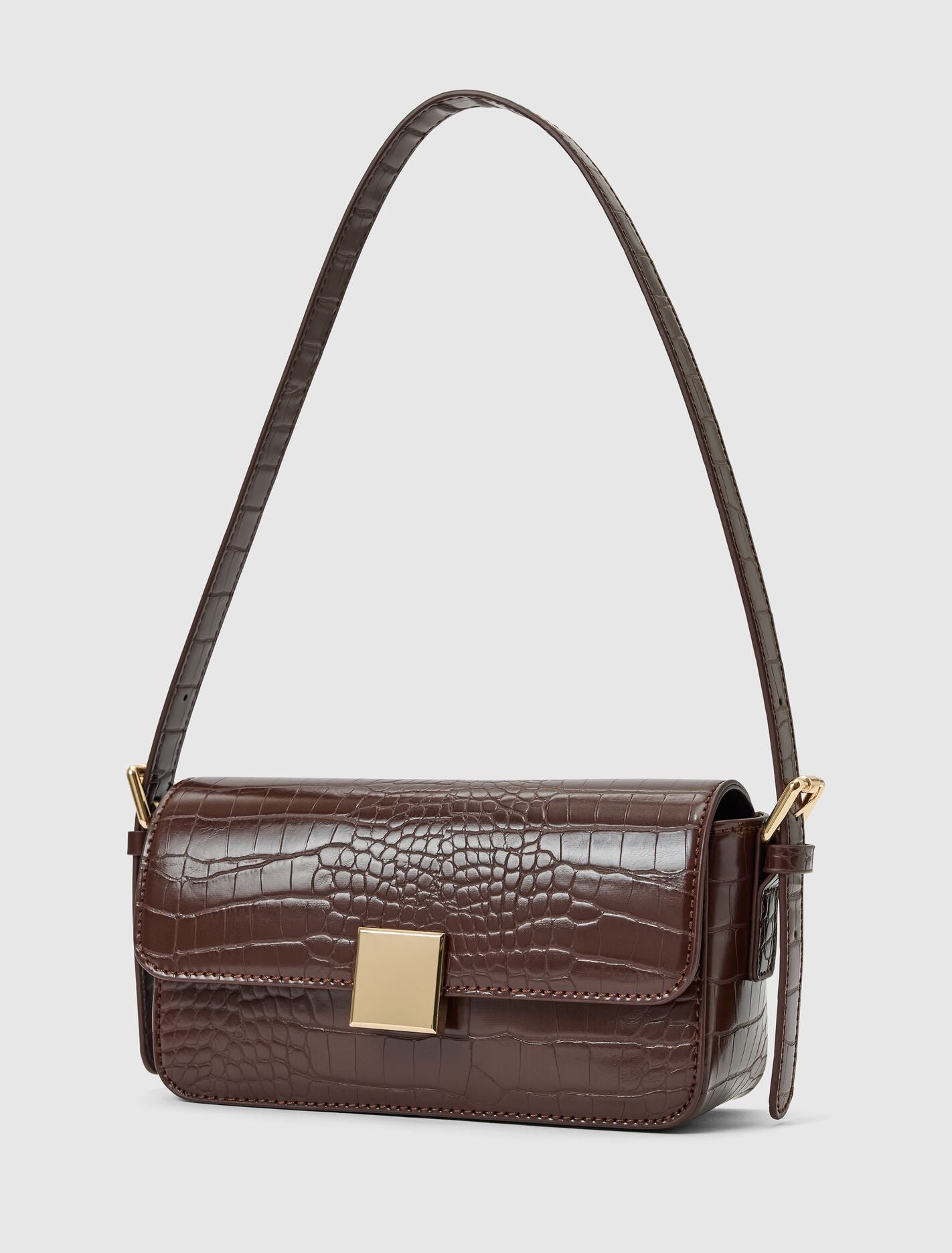 Mckenna Metal Clasp Shoulder Bag Forever New