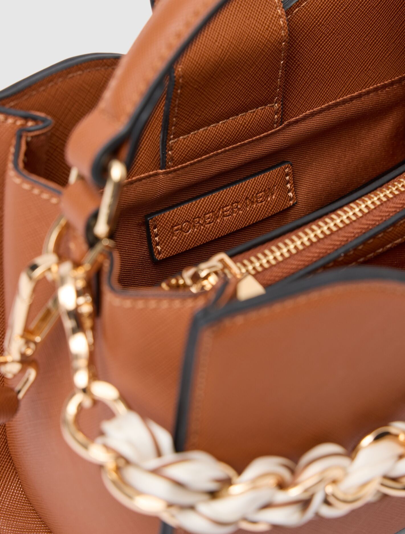 Victoria Scarf Lock Top Handle Bag Tan | Forever New