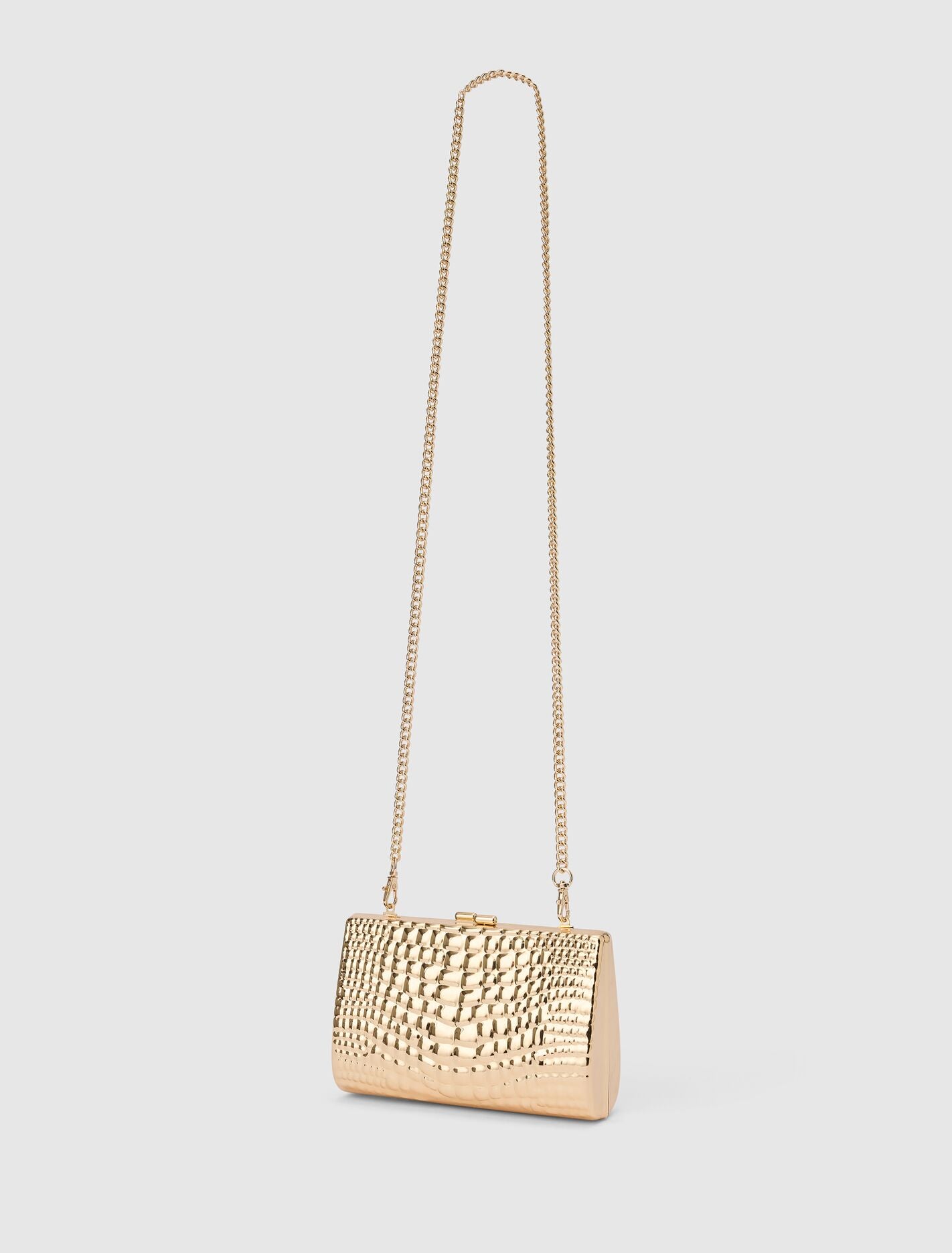 Mariam Metal Texture Clutch Forever New