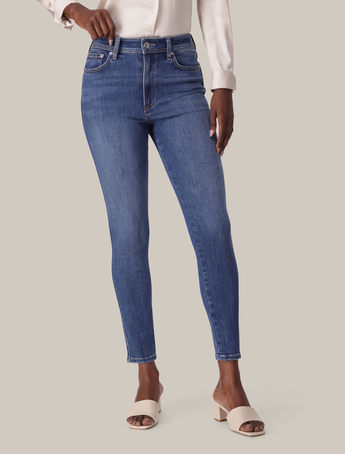Ashley Mid-Rise Skinny Jeans Dark 2 Forever New