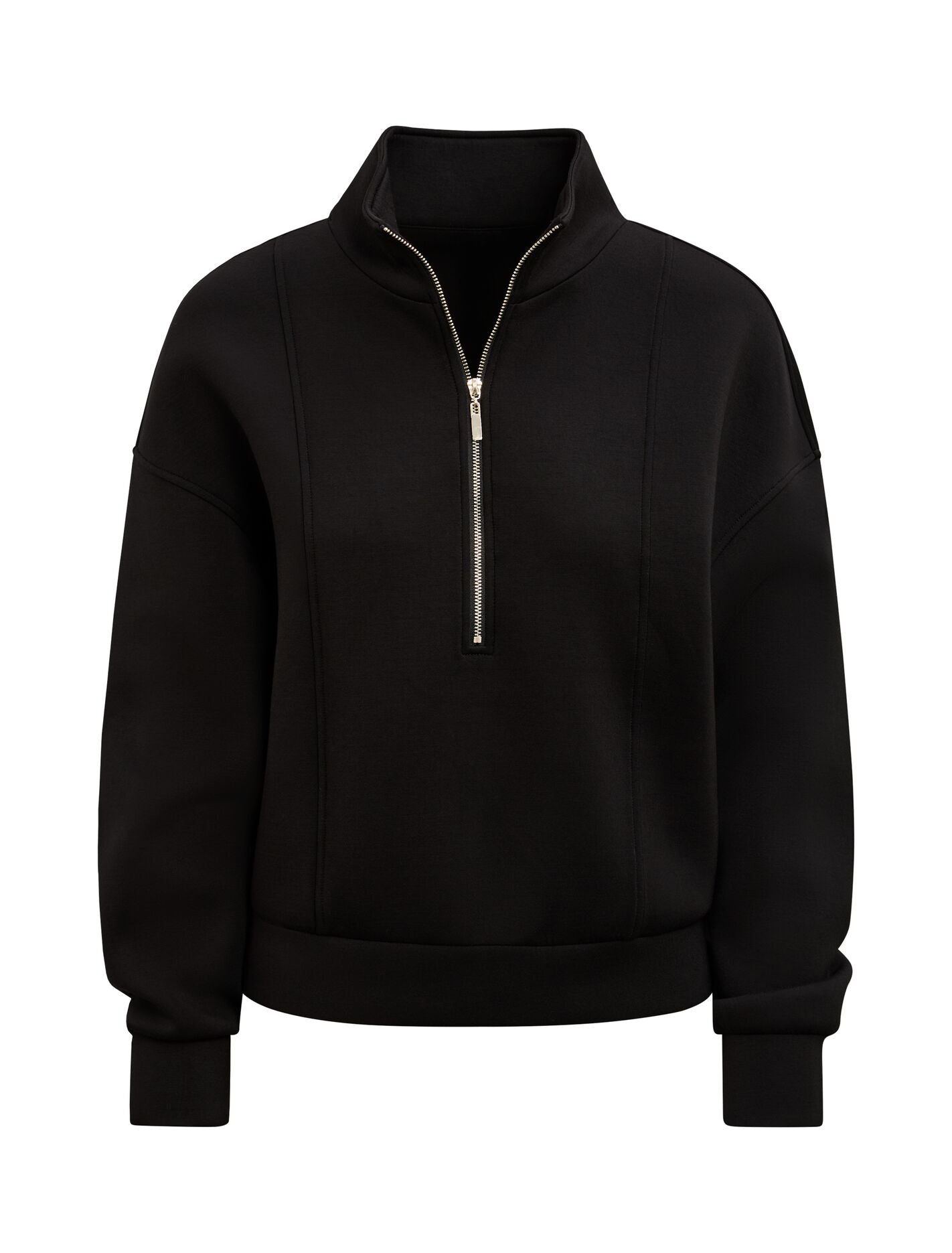 Heidi Seam Detail Lounge Jumper Black | Forever New