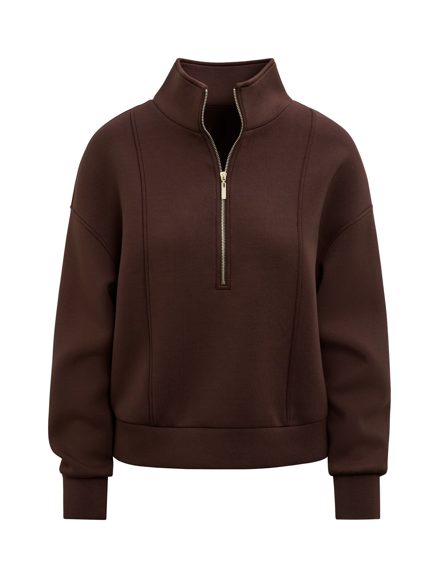 Heidi Seam Detail Lounge Jumper Chocolate | Forever New