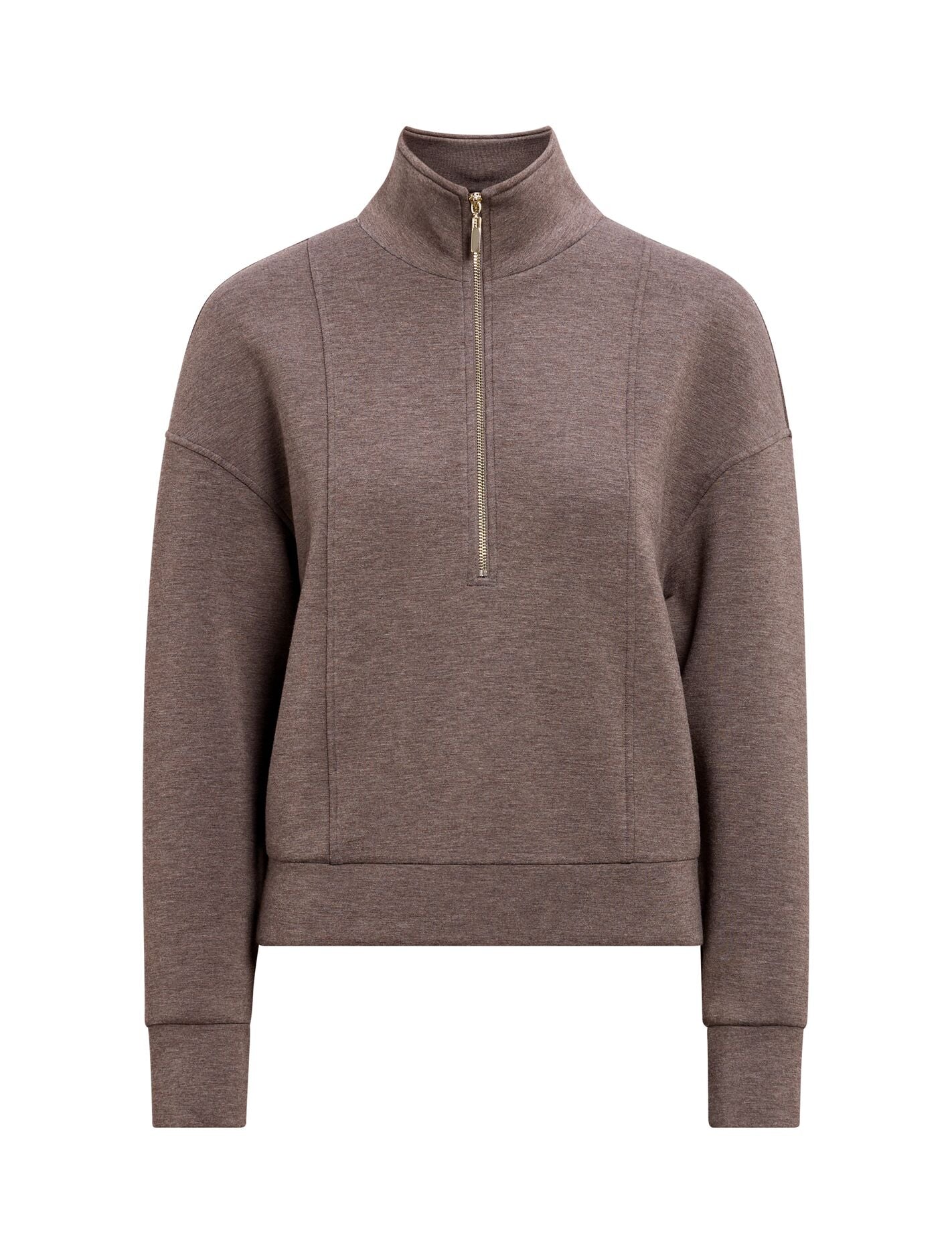 Heidi Seam Detail Lounge Jumper Mocha Mist | Forever New