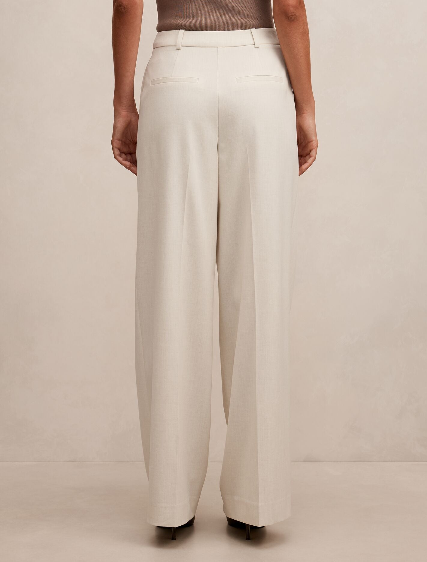 Tessa Wide Leg Pants Cream Suit | Forever New