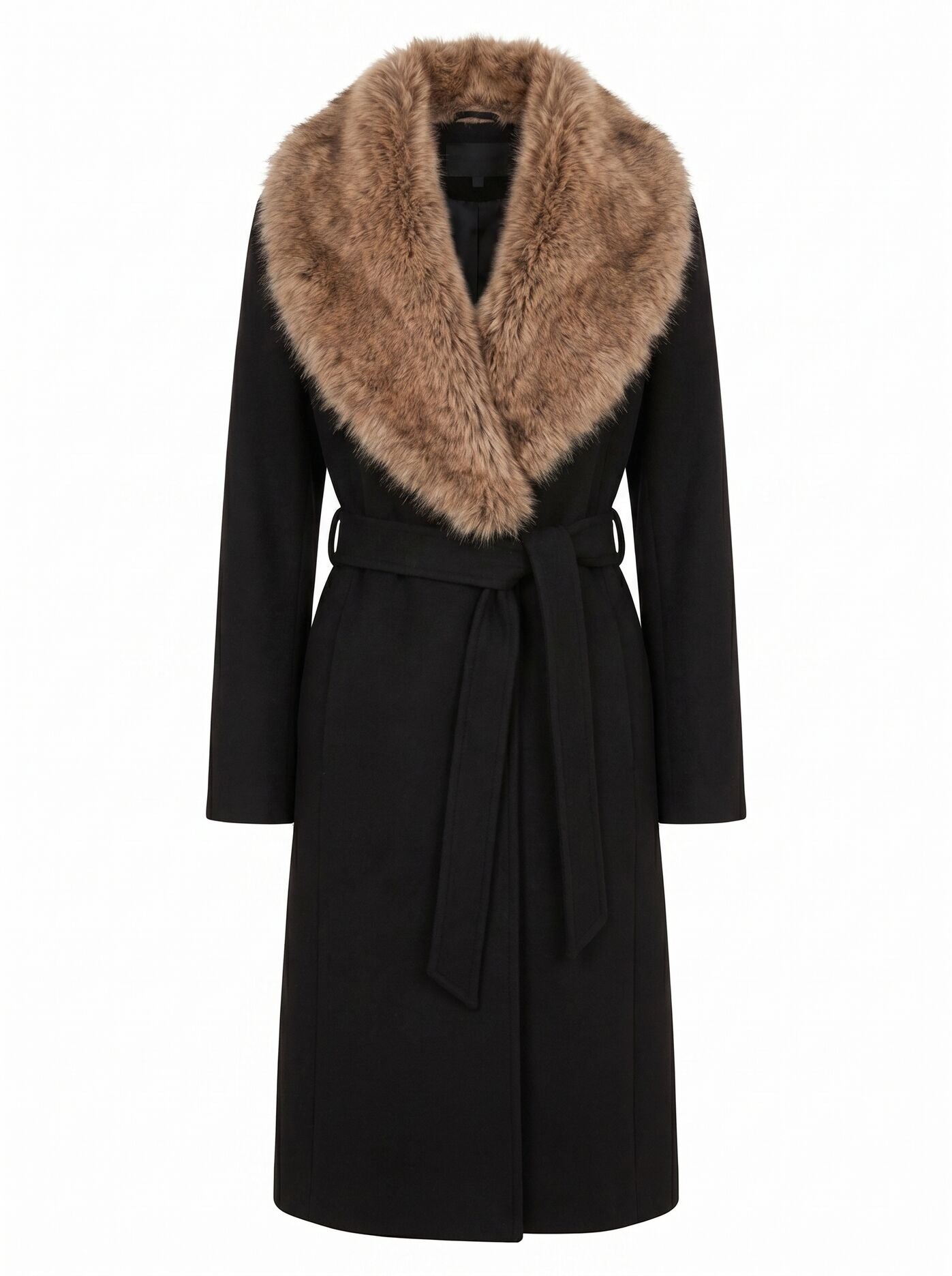 Shelby Faux Fur Collar Coat Forever New