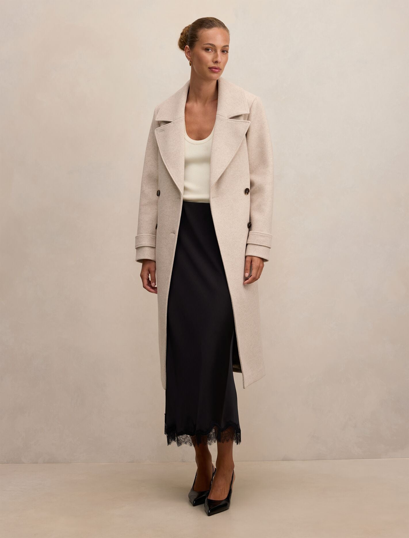 Sandy Belted Coat Forever New