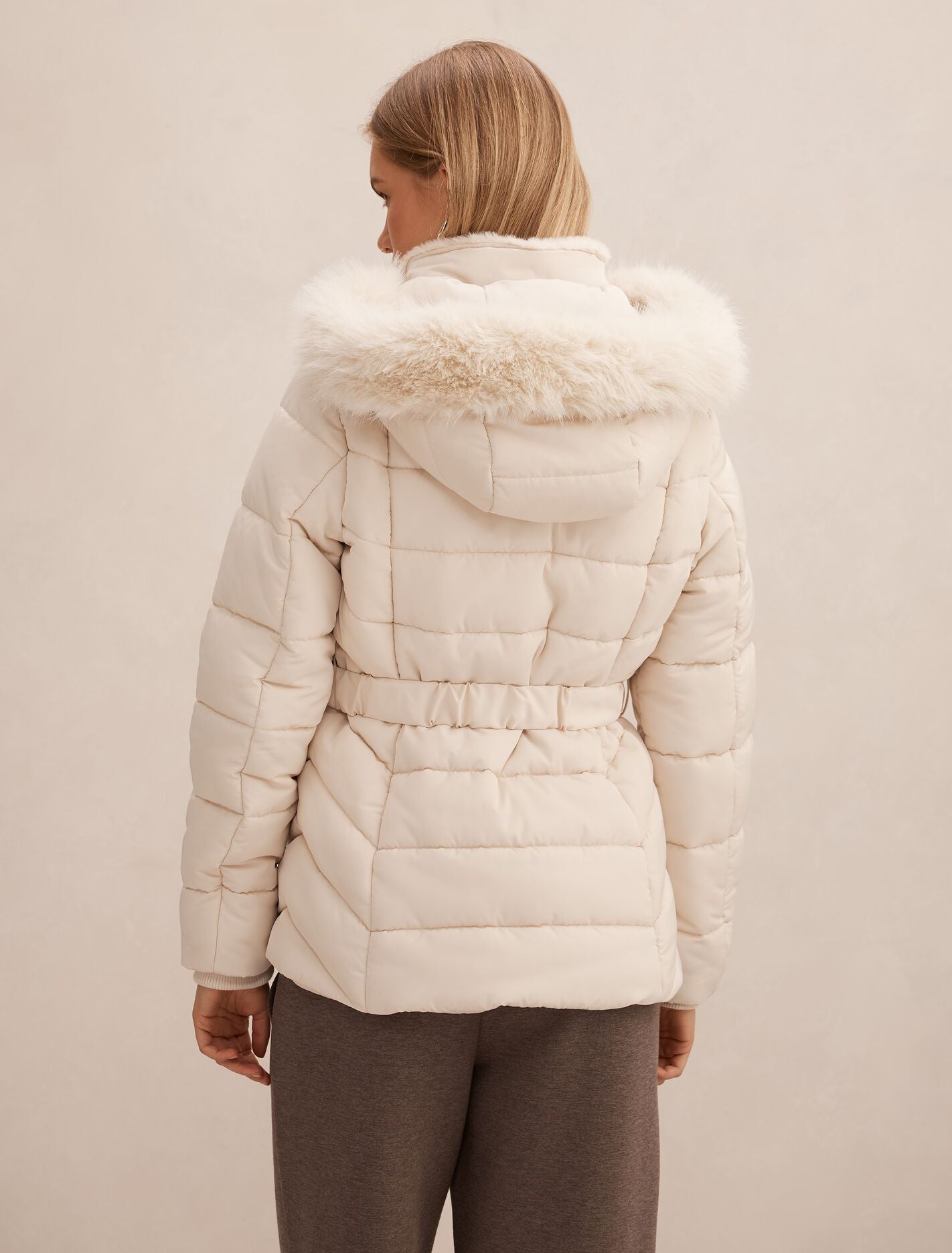 Macey Short Puffer Jacket Cream | Forever New Macey Short Puffer Jacket Cream | Forever New