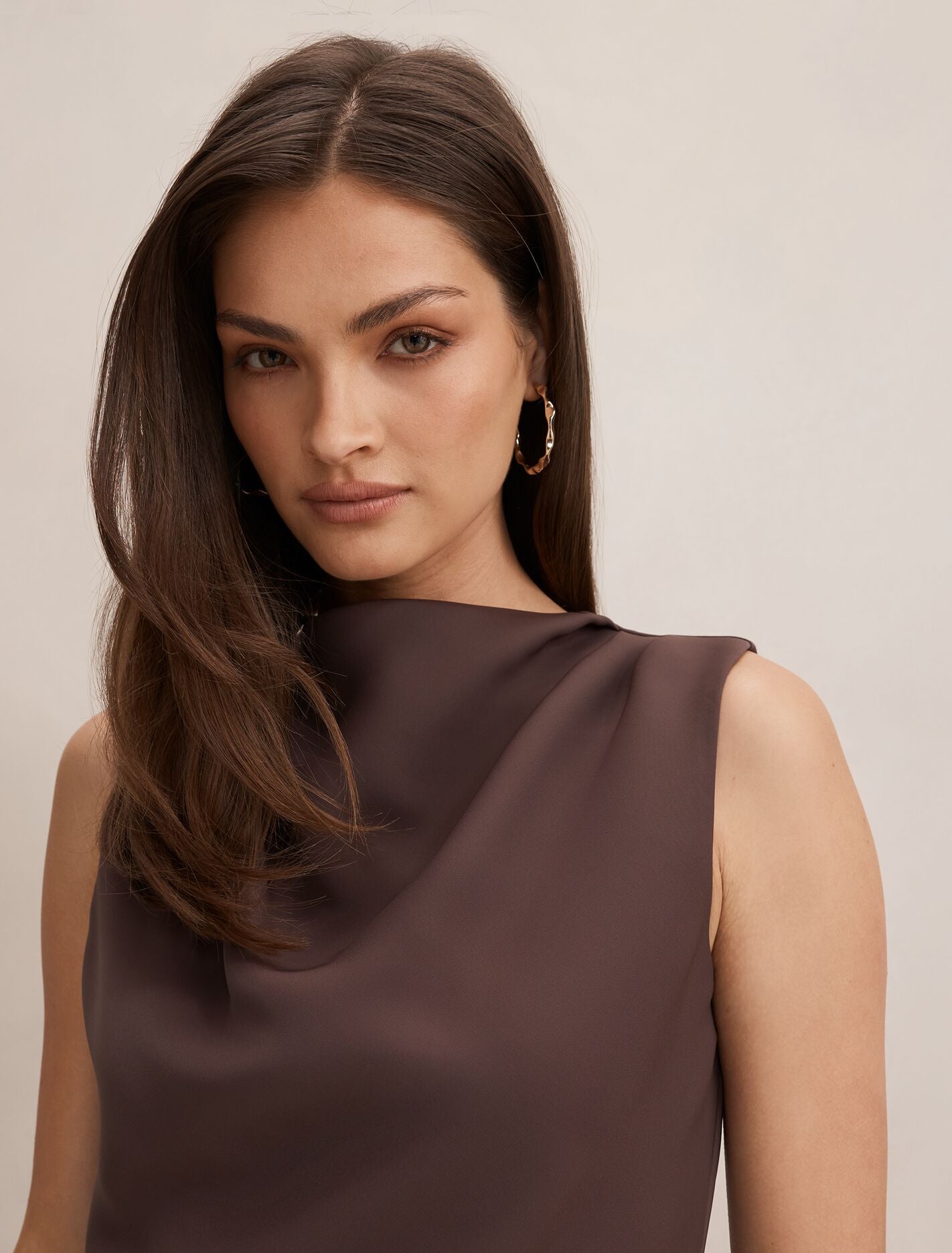 Scout Sleeveless Drape Top Forever New