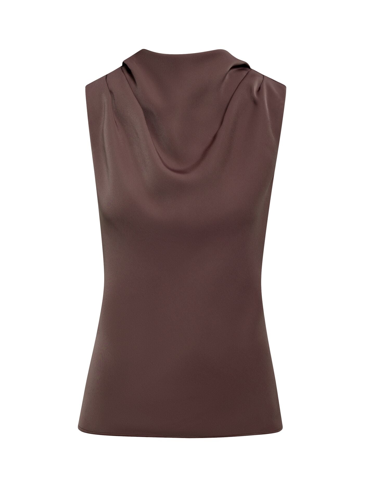 Scout Sleeveless Drape Top Classic Ivory | Forever New