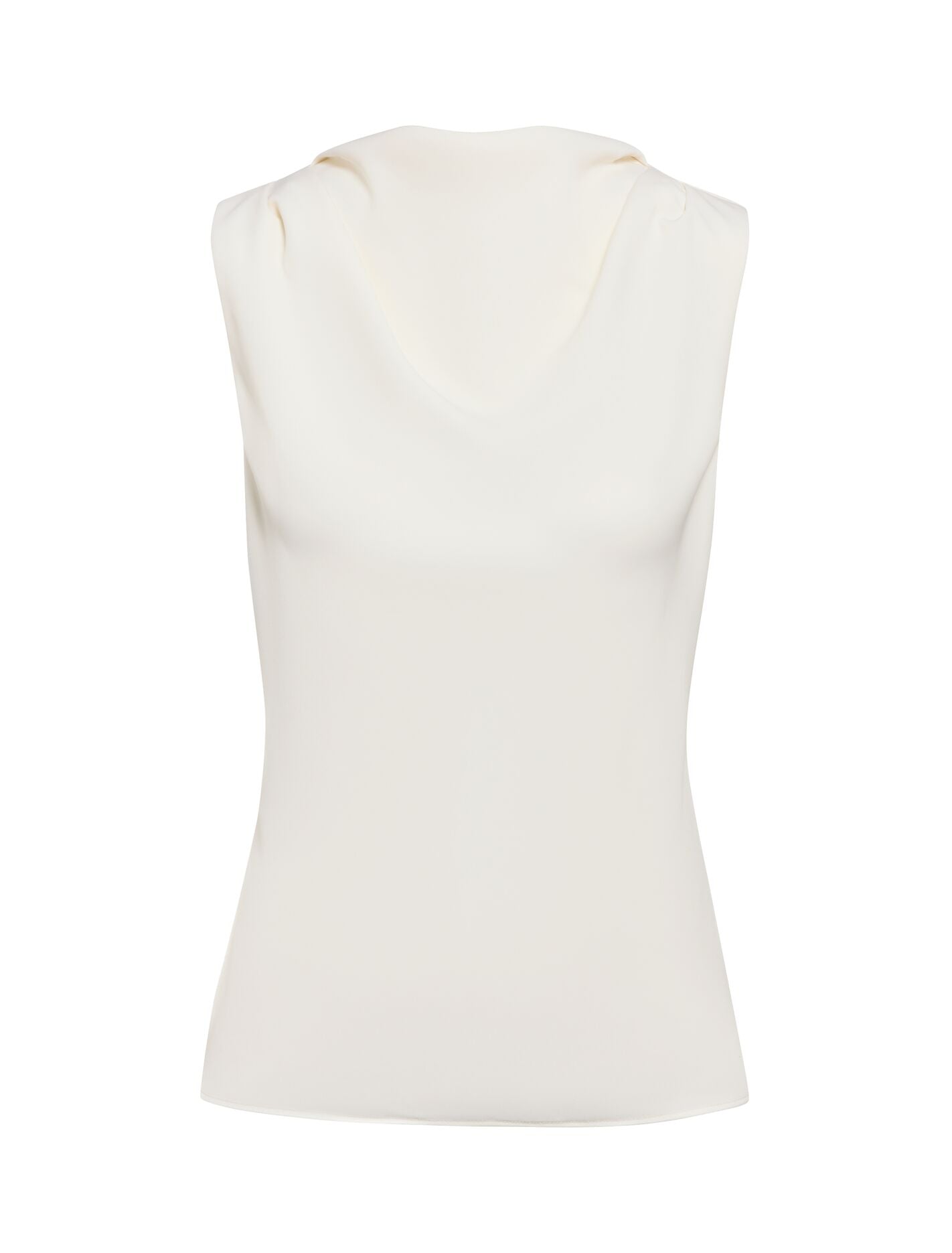 Scout Sleeveless Drape Top Classic Ivory | Forever New