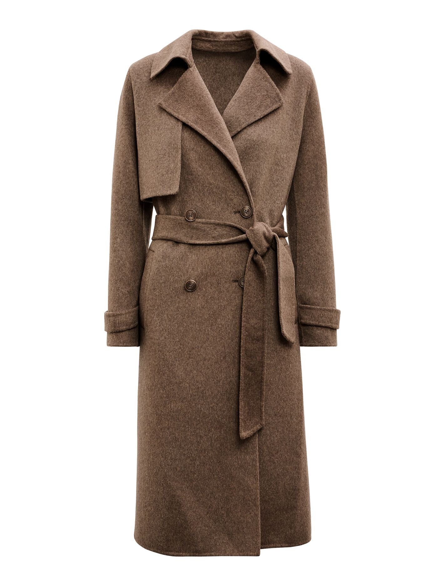 Bronte Felled Coat Aubergine Set | Forever New