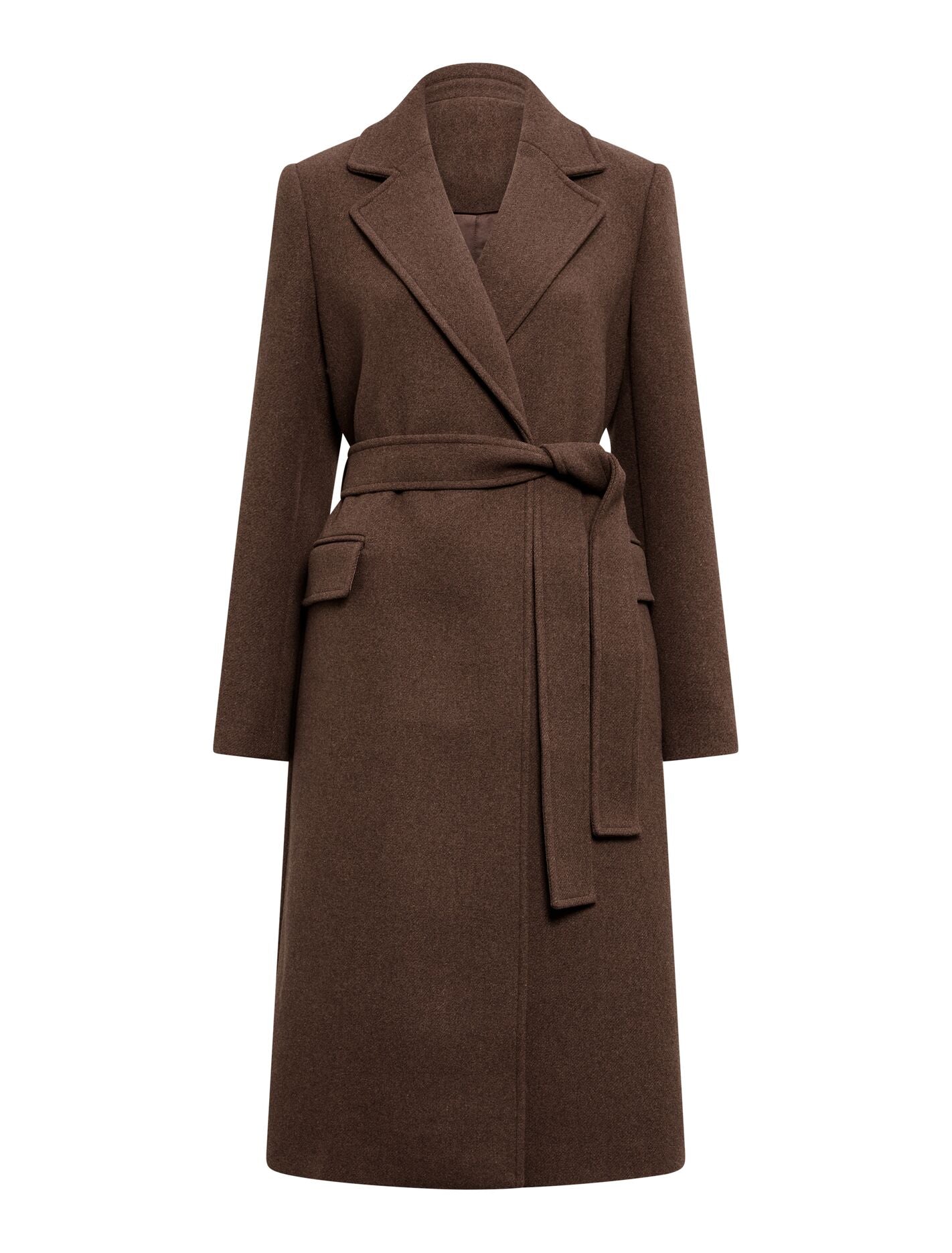 Aydee Double Breasted Coat Mid Brown | Forever New
