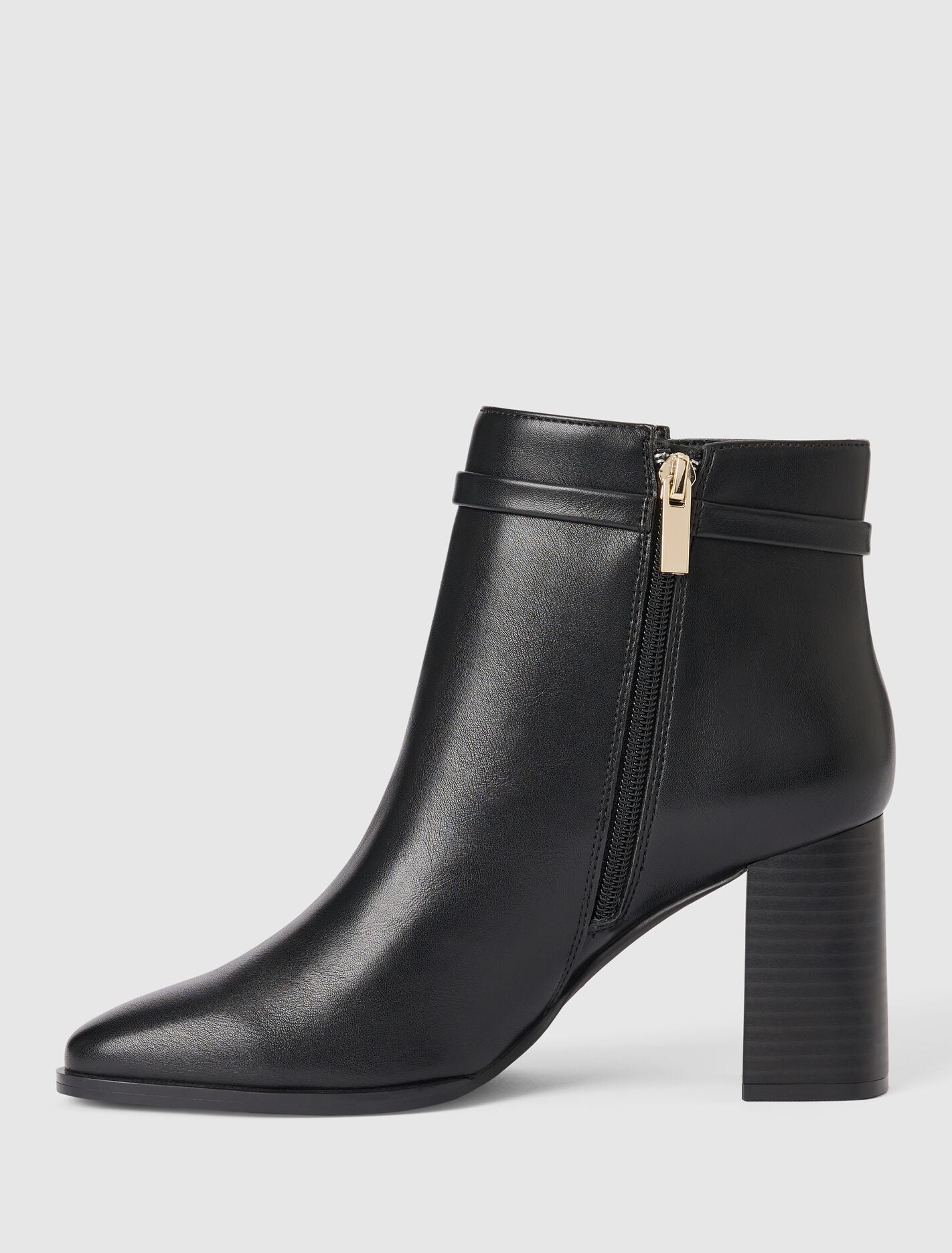 Rosanna Hardware Trim Heeled Ankle Boot Forever New