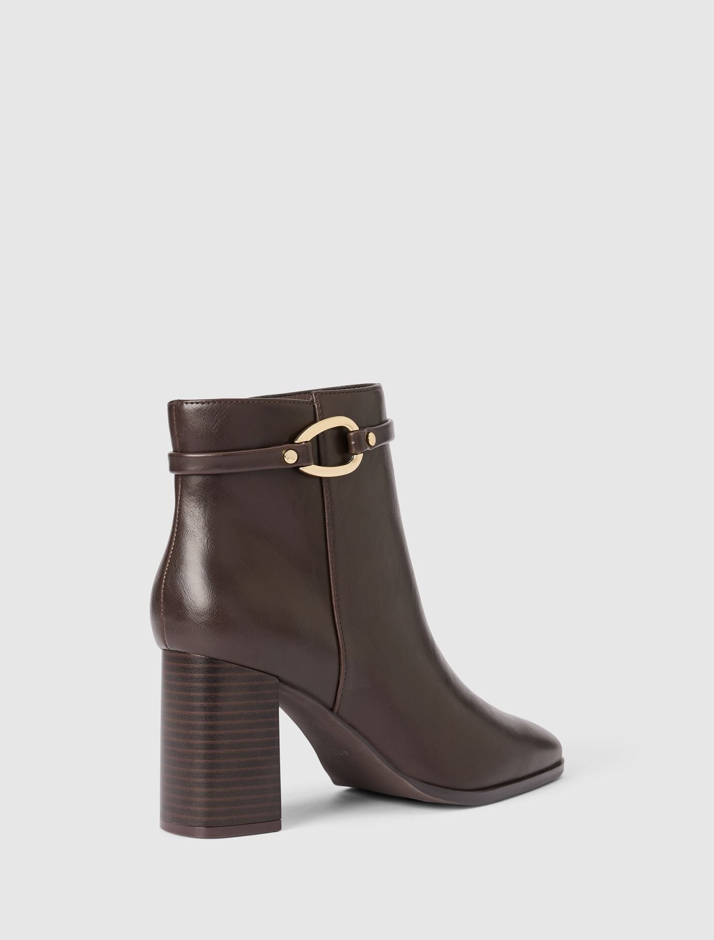 Rosanna Hardware Trim Heeled Ankle Boot Forever New