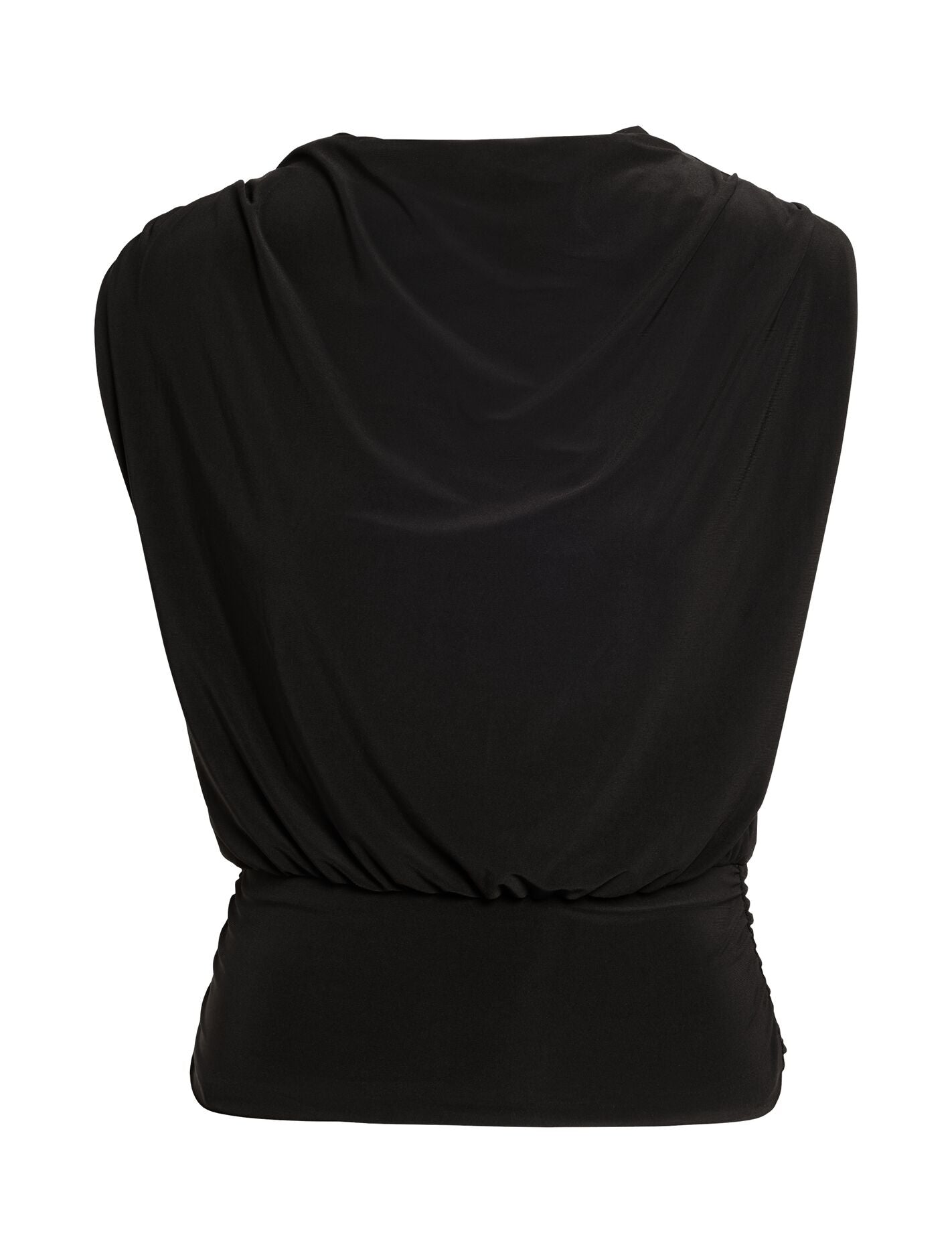 Adele Cinched Waist Tank Top Black | Forever New