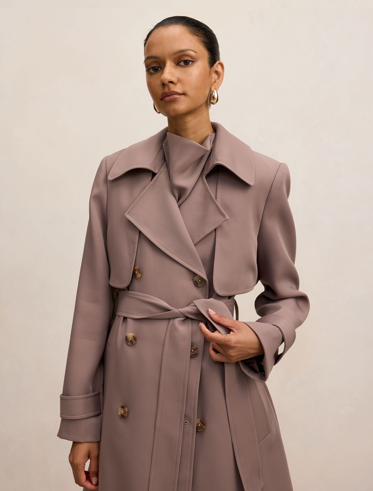 Delilah Petite Soft Trench Coat Forever New