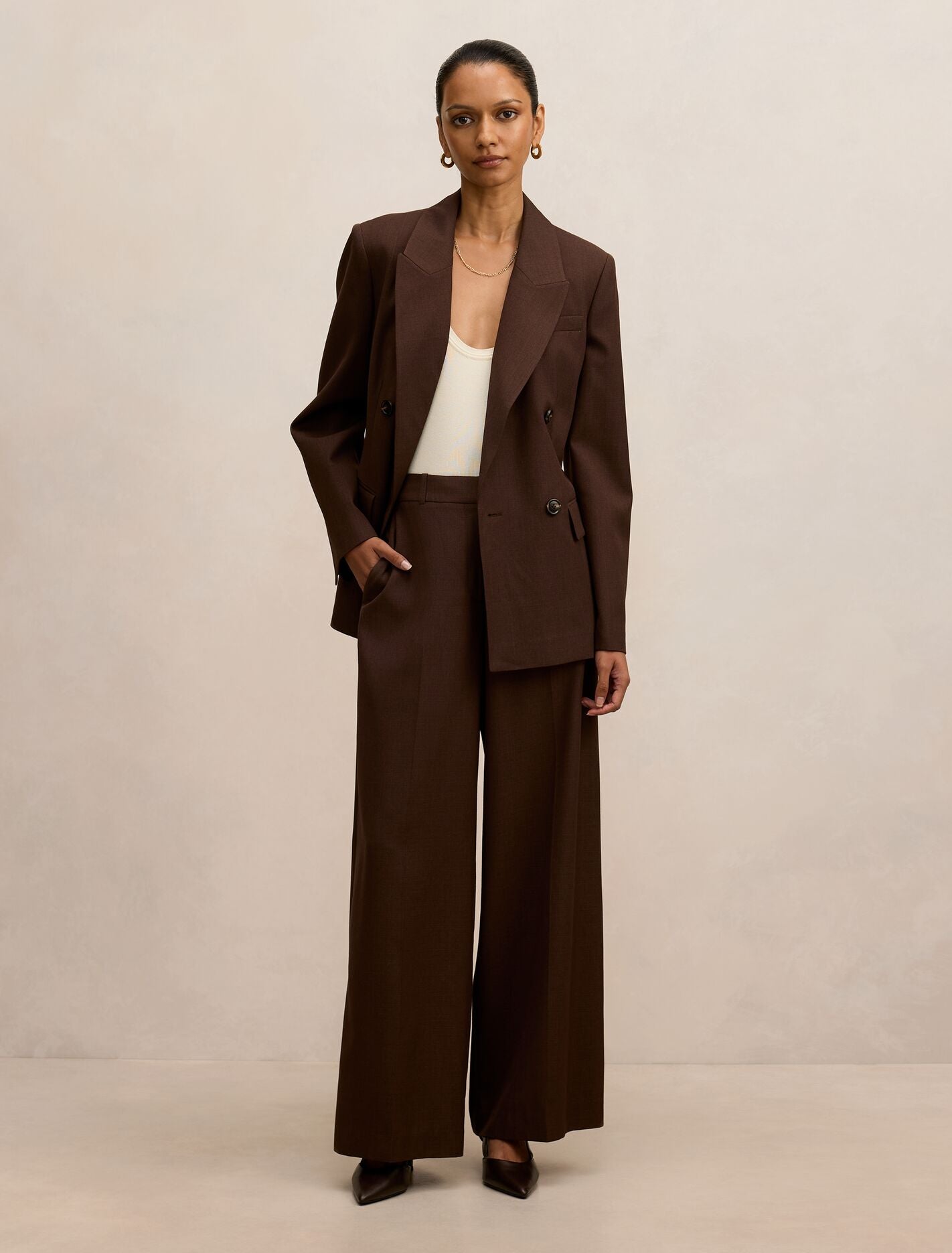 Harper Petite Double Breasted Blazer Forever New