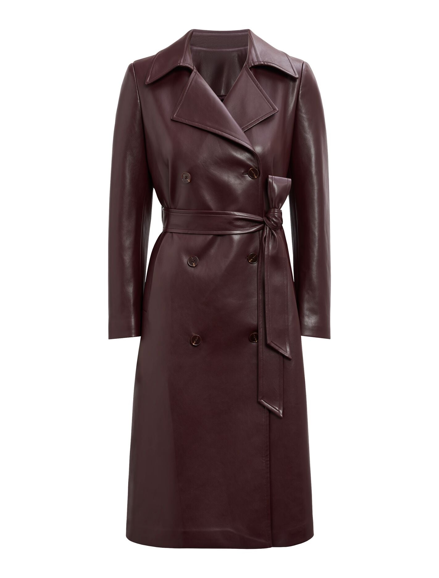 Sabina Petite Pu Trench Coat Forever New