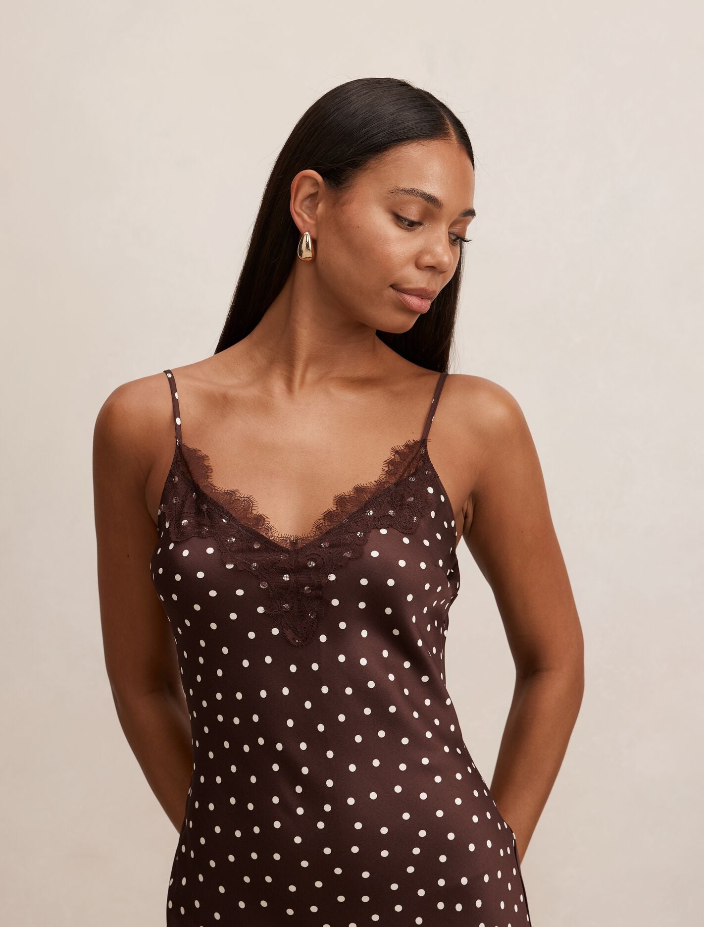 Jess Lace Trim Midi Dress Jaya Spot | Forever New