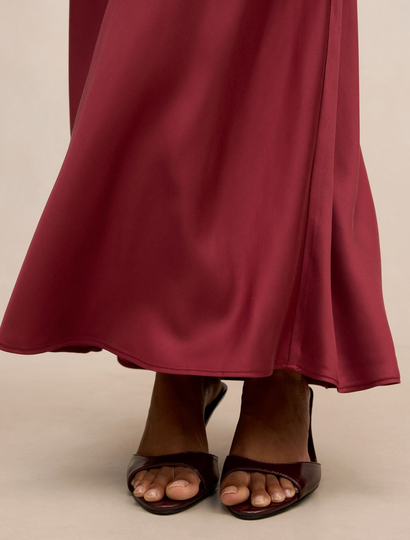 Skyler Petite Satin Maxi Skirt Forever New