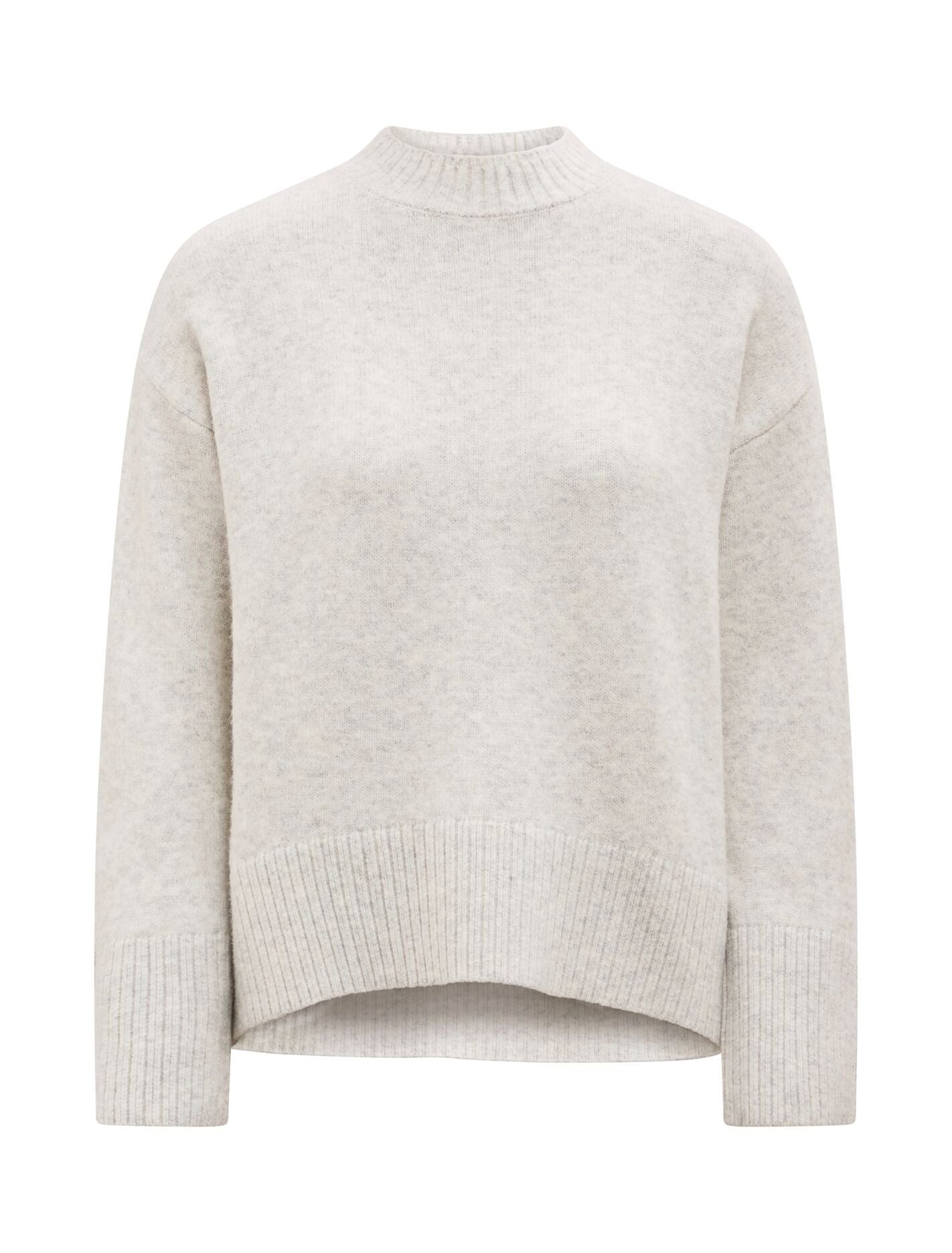 Kerrie Relaxed Sweater Soft Grey | Forever New