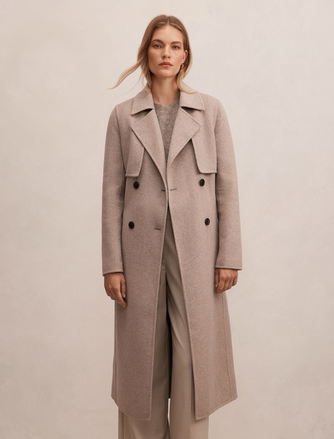 Holly Felled Coat Mushroom | Forever New
