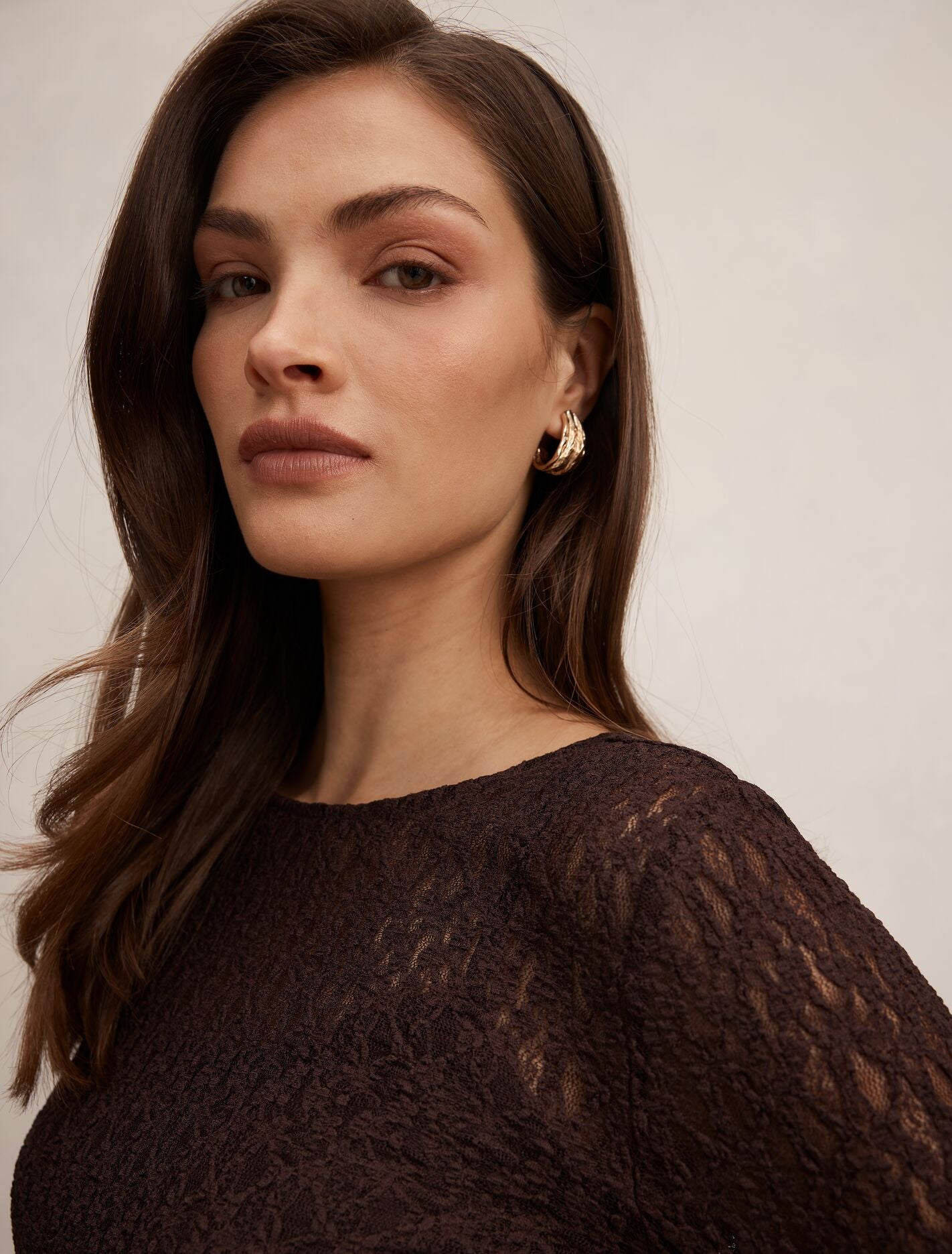 Alex Lace Long Sleeve Top Forever New