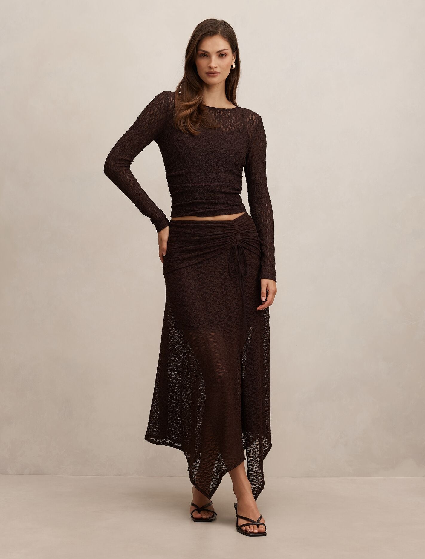 Alex Lace Long Sleeve Top Forever New
