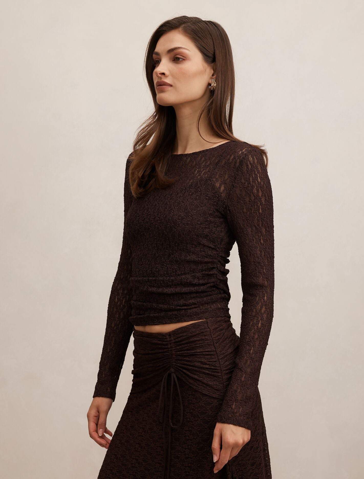 Alex Lace Long Sleeve Top Forever New