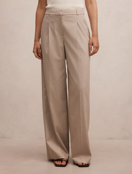 Rachel Relaxed Wide Leg Pants Neutral Suit | Forever New Rachel Relaxed Wide Leg Pants Neutral Suit | Forever New