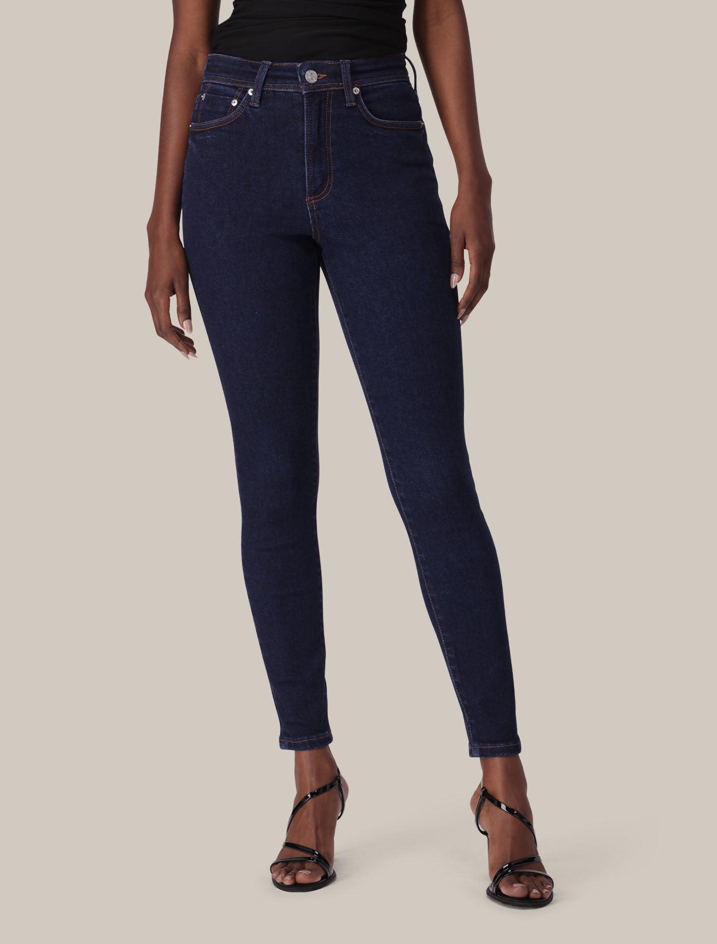 Nala Mid-Rise Skinny Jeans Dark Forever New