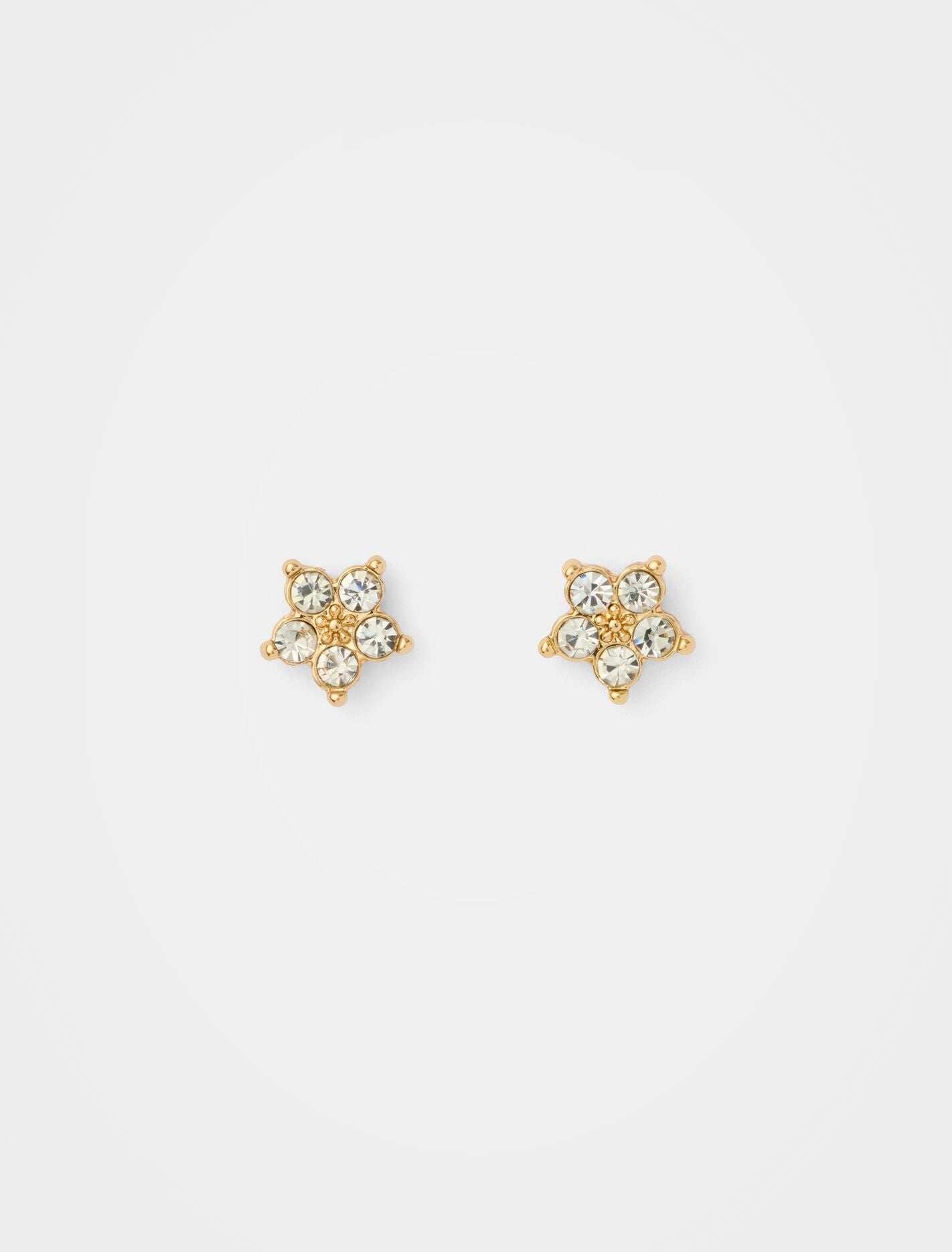 Posie Pretty Flower Stud Earrings 0 Gold Crystal Forever New