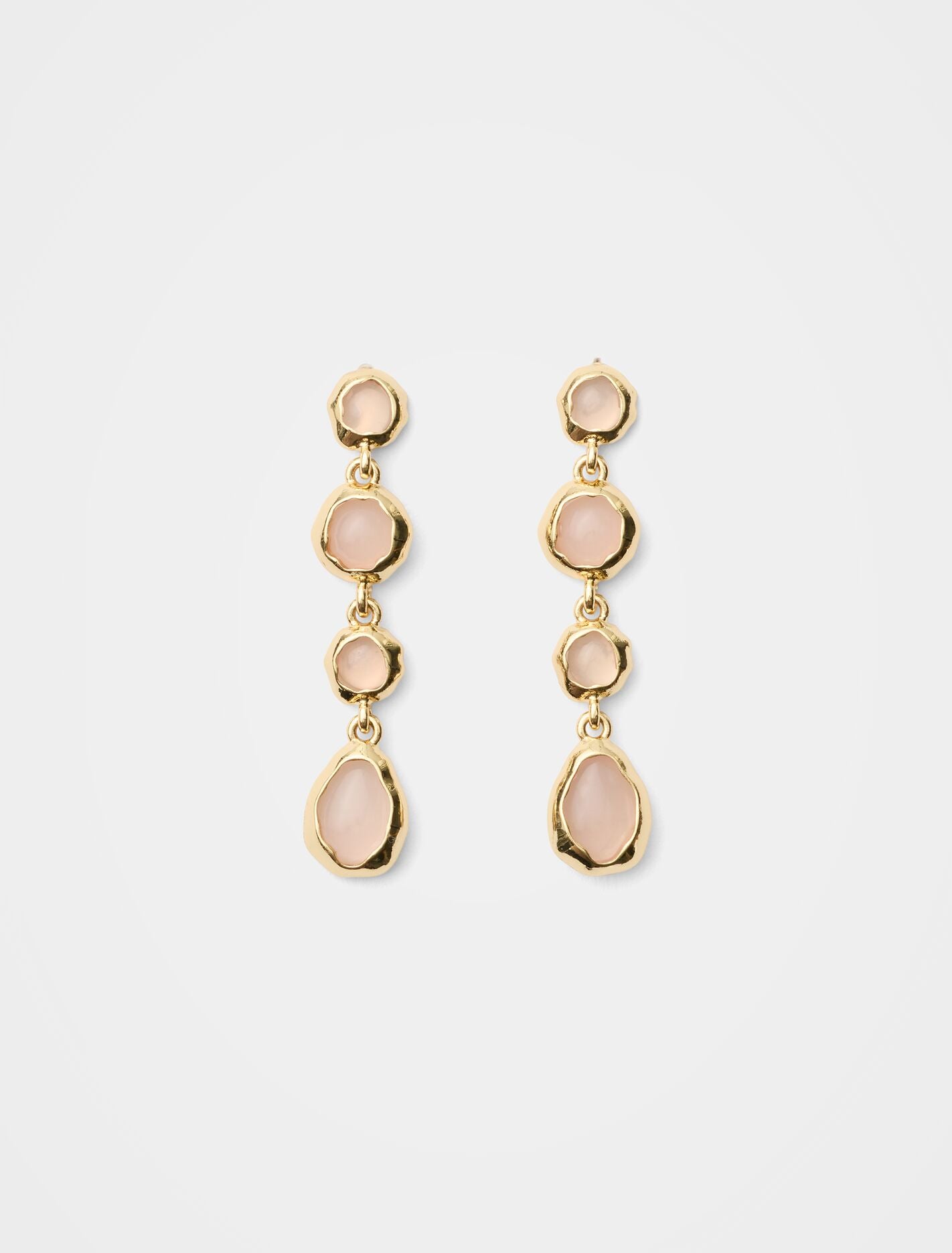 Simone Stone Drop Earrings 0 Gold Rose Forever New