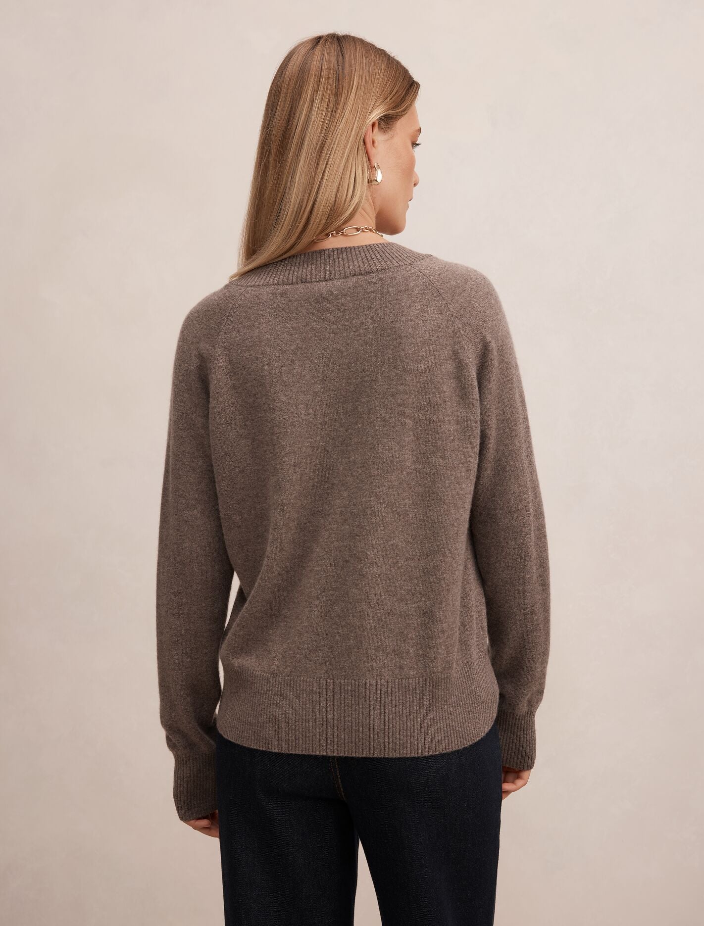 Rumi Cashmere Blend Sweater Mocha | Forever New
