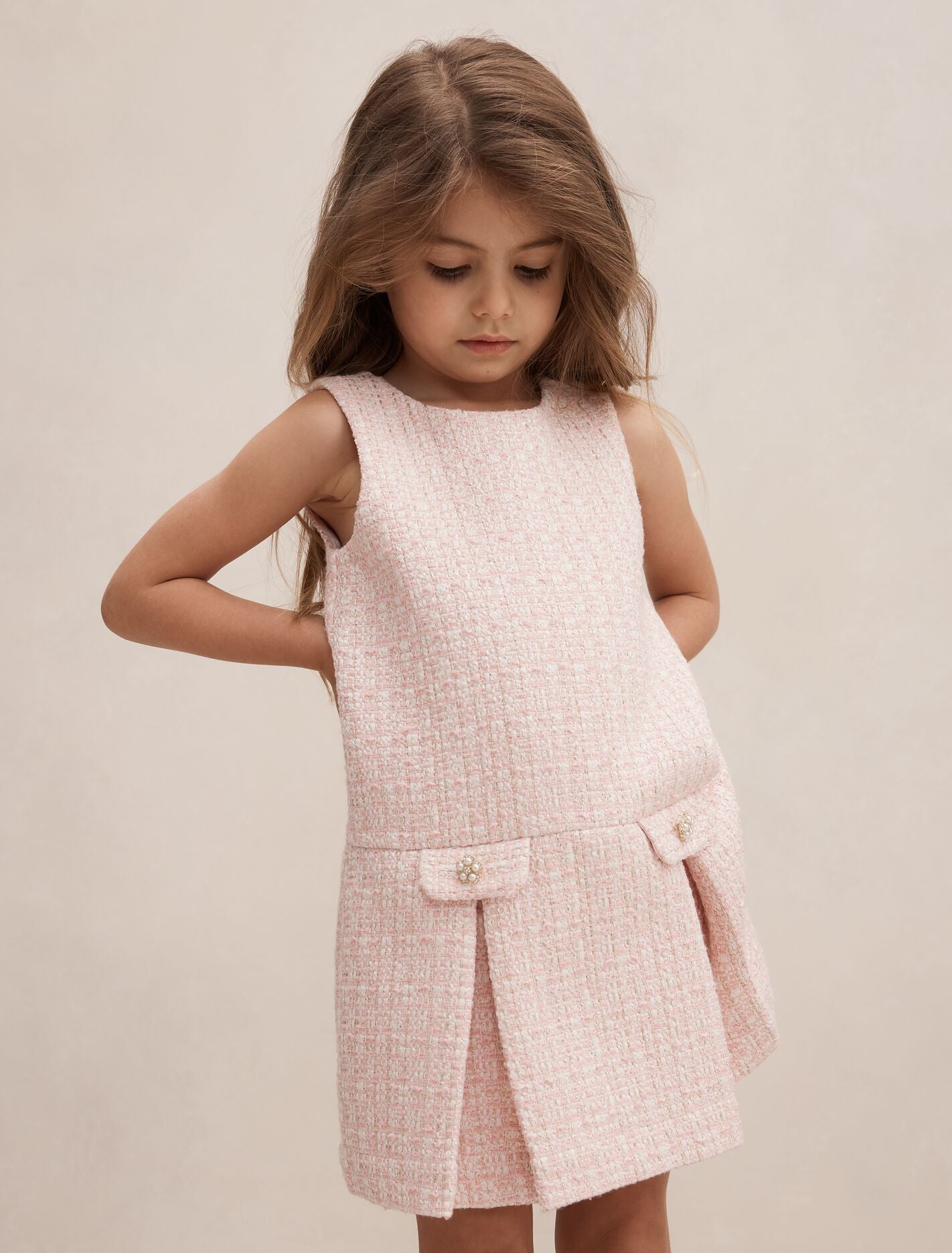 Audrey Girls Tweed Shift Dress Forever New