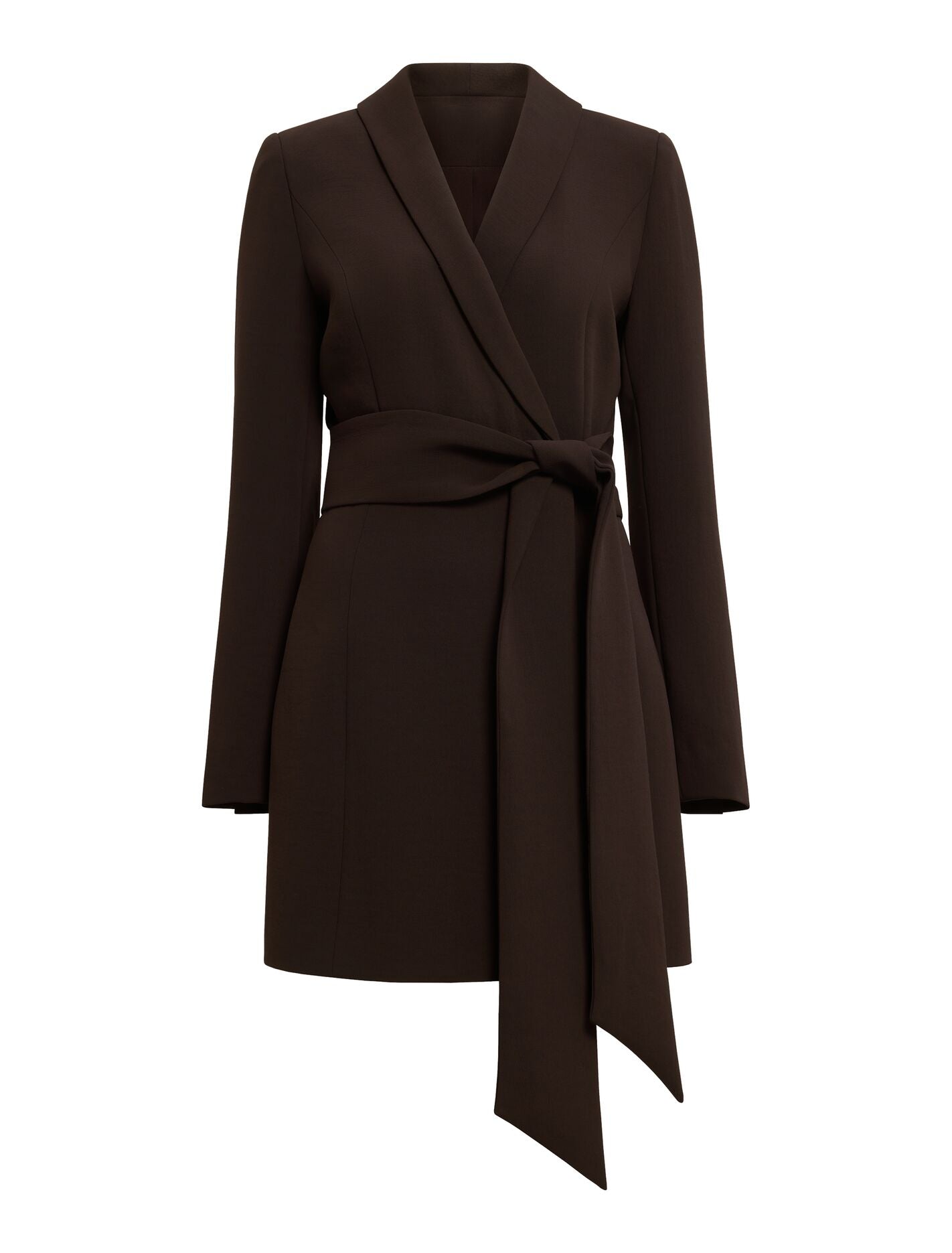Izzy Belted Blazer Mini Dress Dark Chocolate | Forever New
