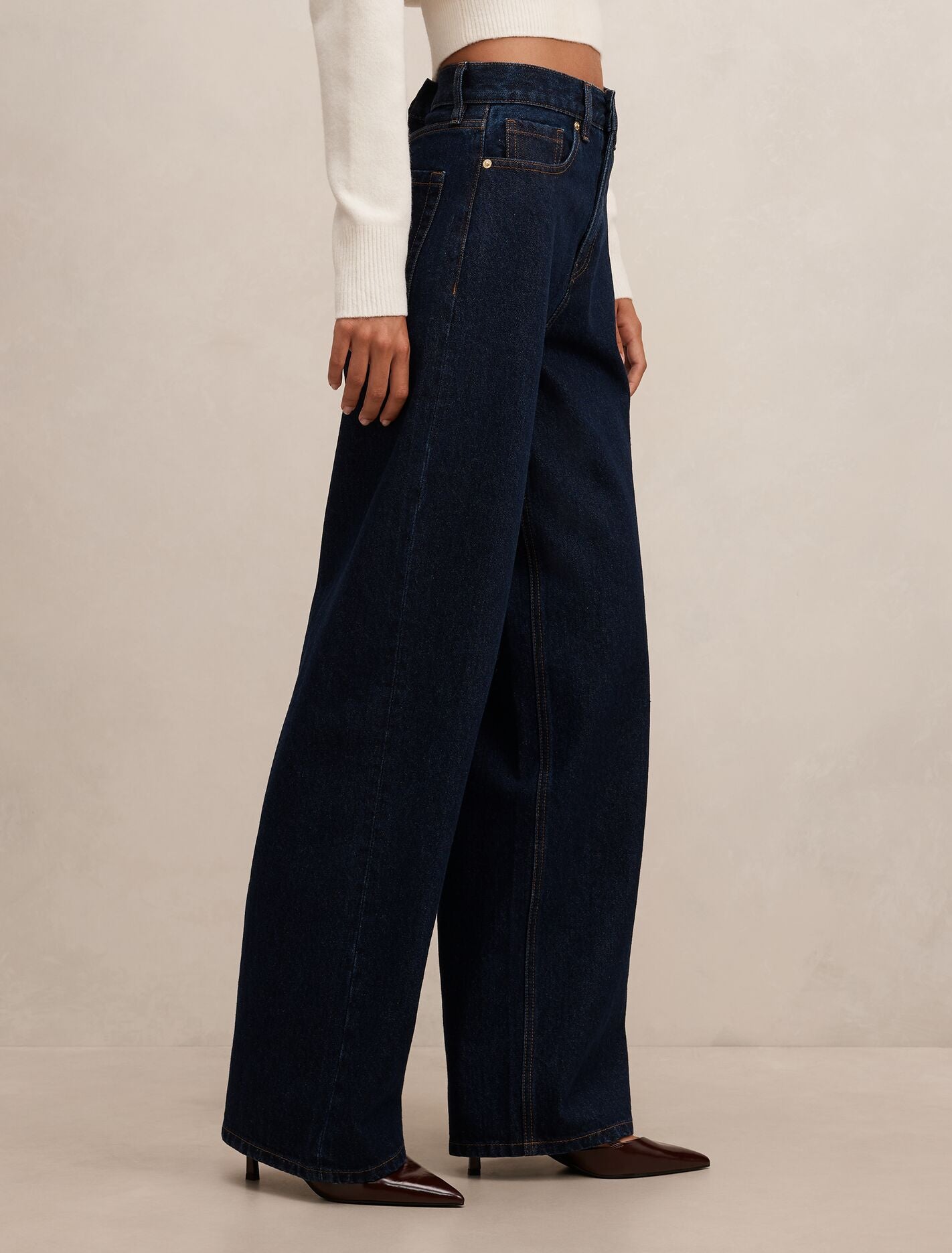 Gia High-Rise Wide Leg Jeans Forever New