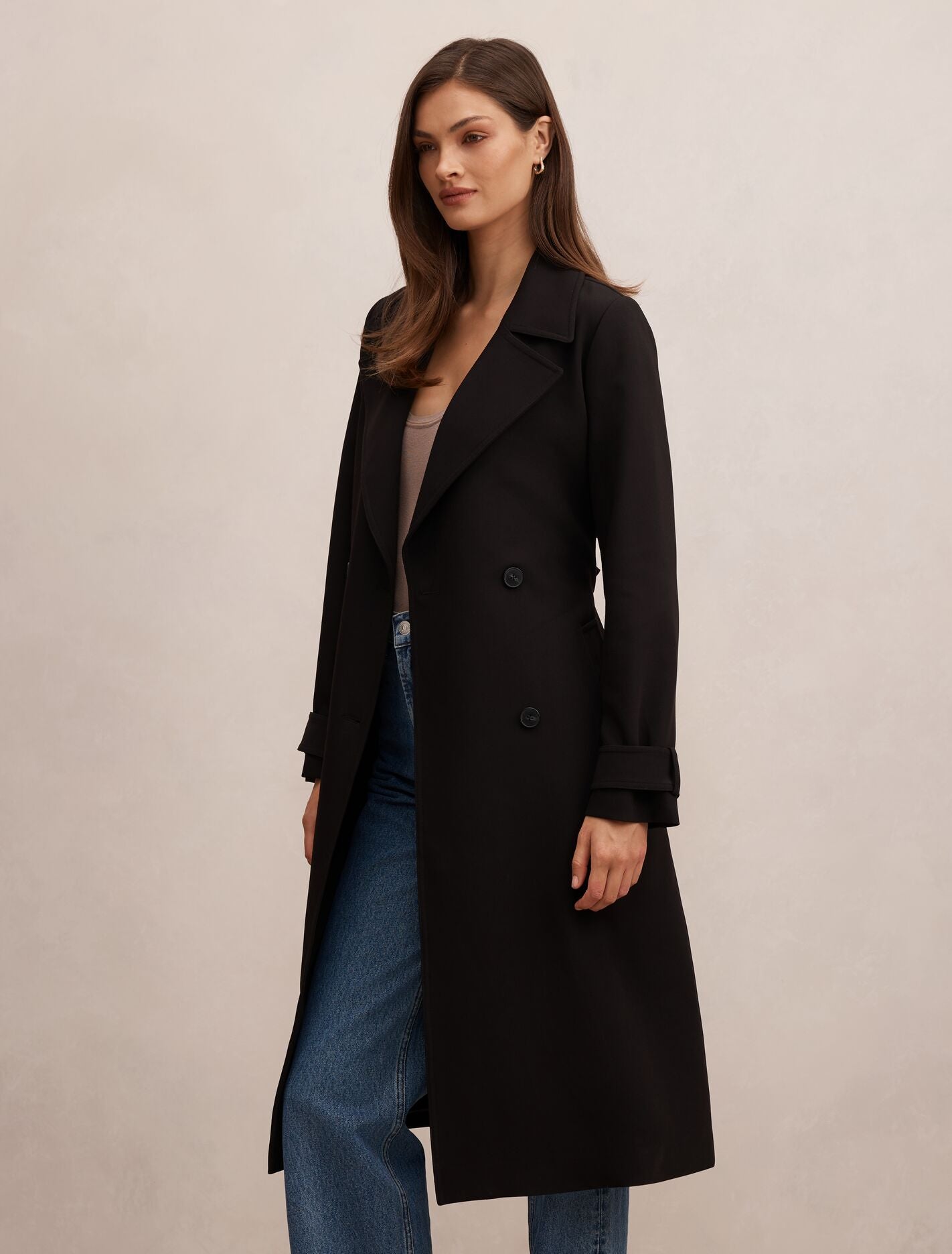 Lilah Trench Coat Black | Forever New