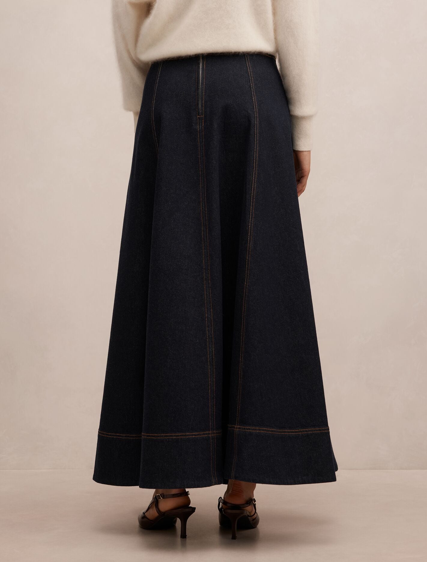 Kelly Denim Maxi Skirt Forever New