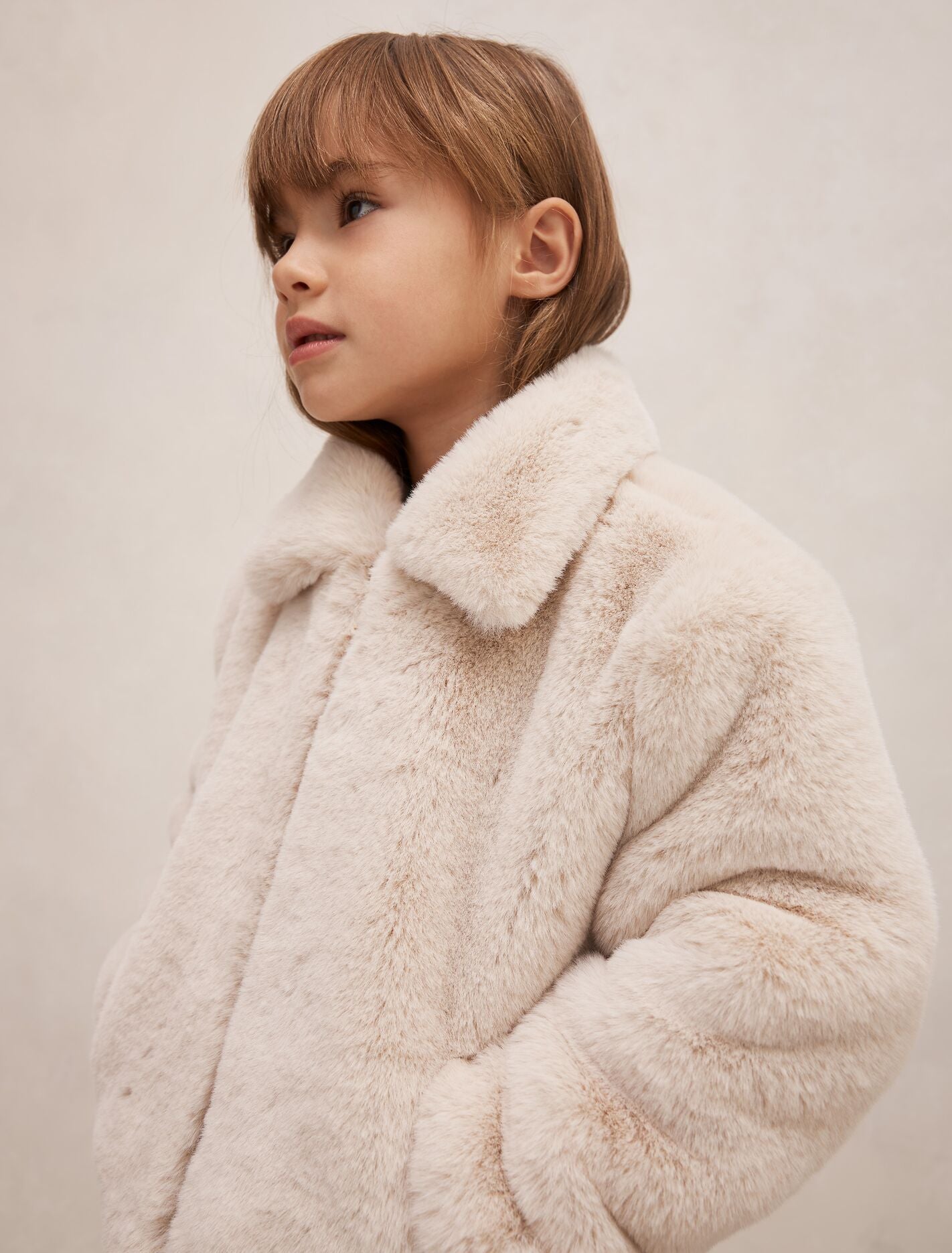 Lola Girls Faux Fur Jacket Forever New