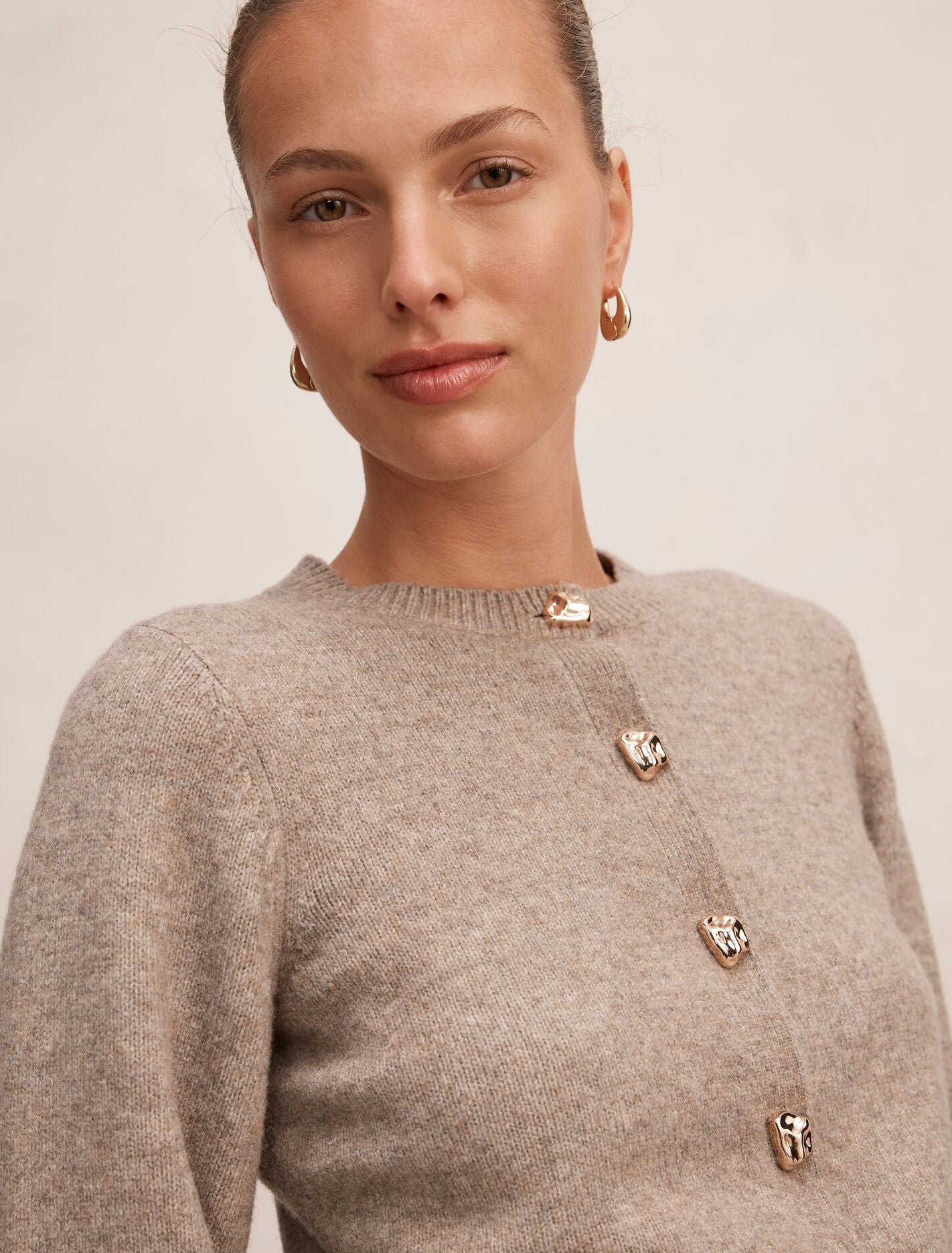 Lottie Button Detail Cardigan Forever New