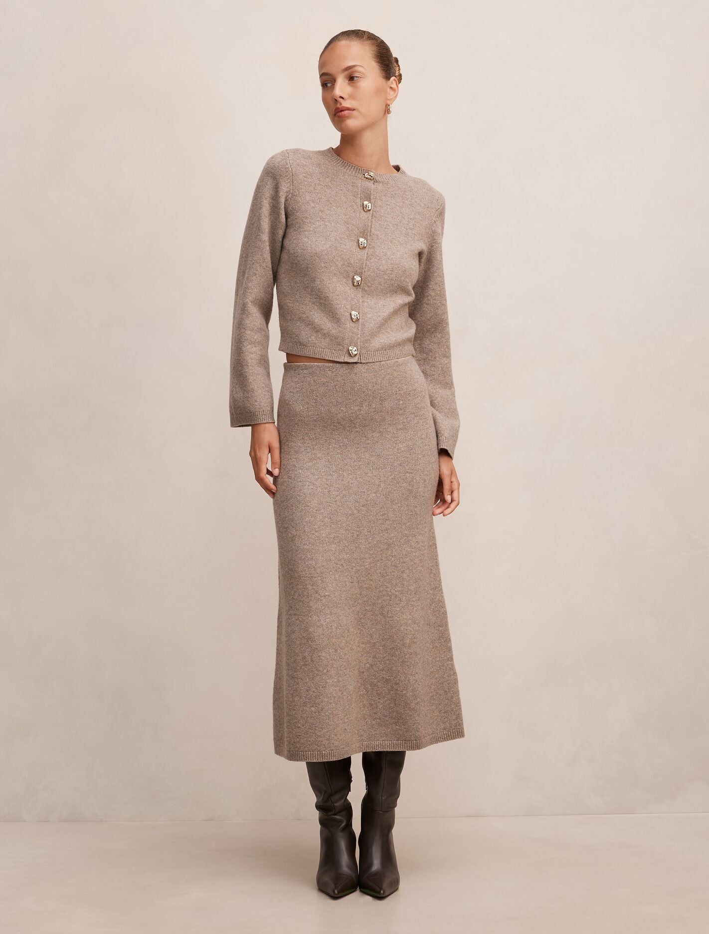 Lottie Knitted Midi Skirt Forever New